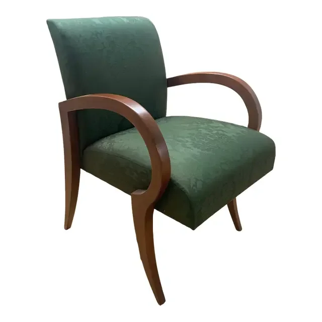 Brueton Kensington Side Chair Dark Green Upholstery