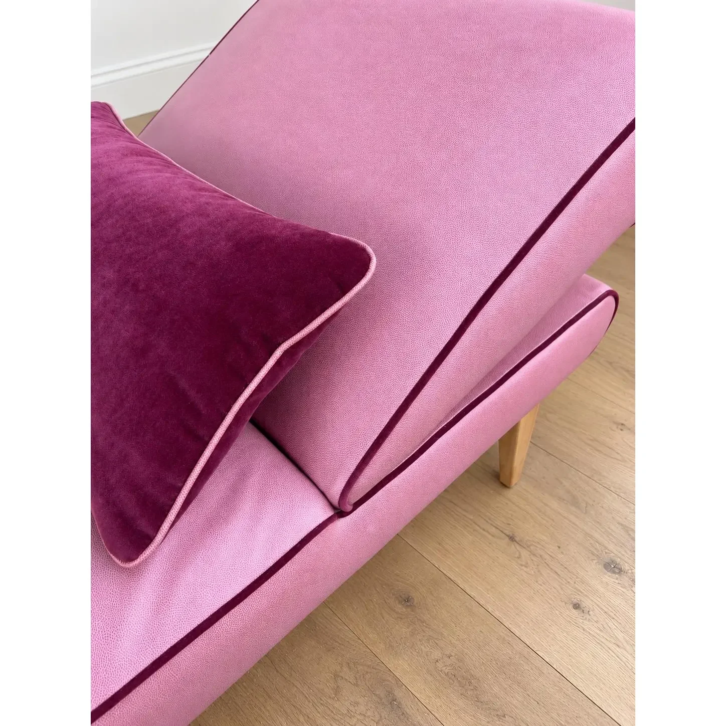 mid-century-modern-chaise-with-adjustable-head-rest-freshly-reupholstered-in-pink-leather-accented-with-cherry-mohair-welting-9299.webp