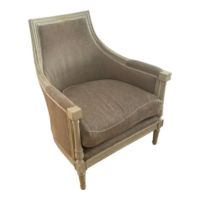 1990s Antique French Country Style Accent Chair