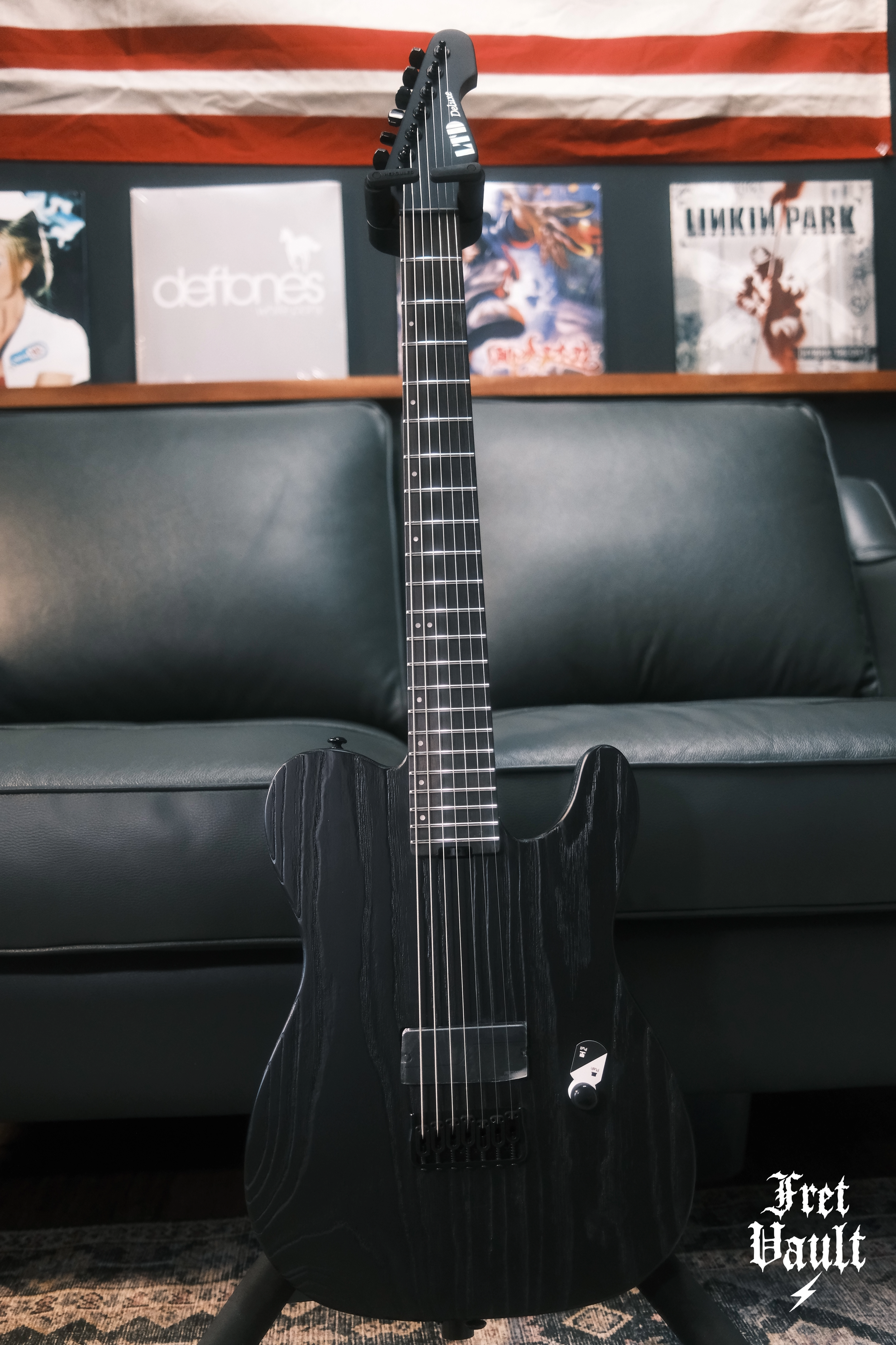 ESP LTD TE-1007 BARITONE BLACK BLAST
