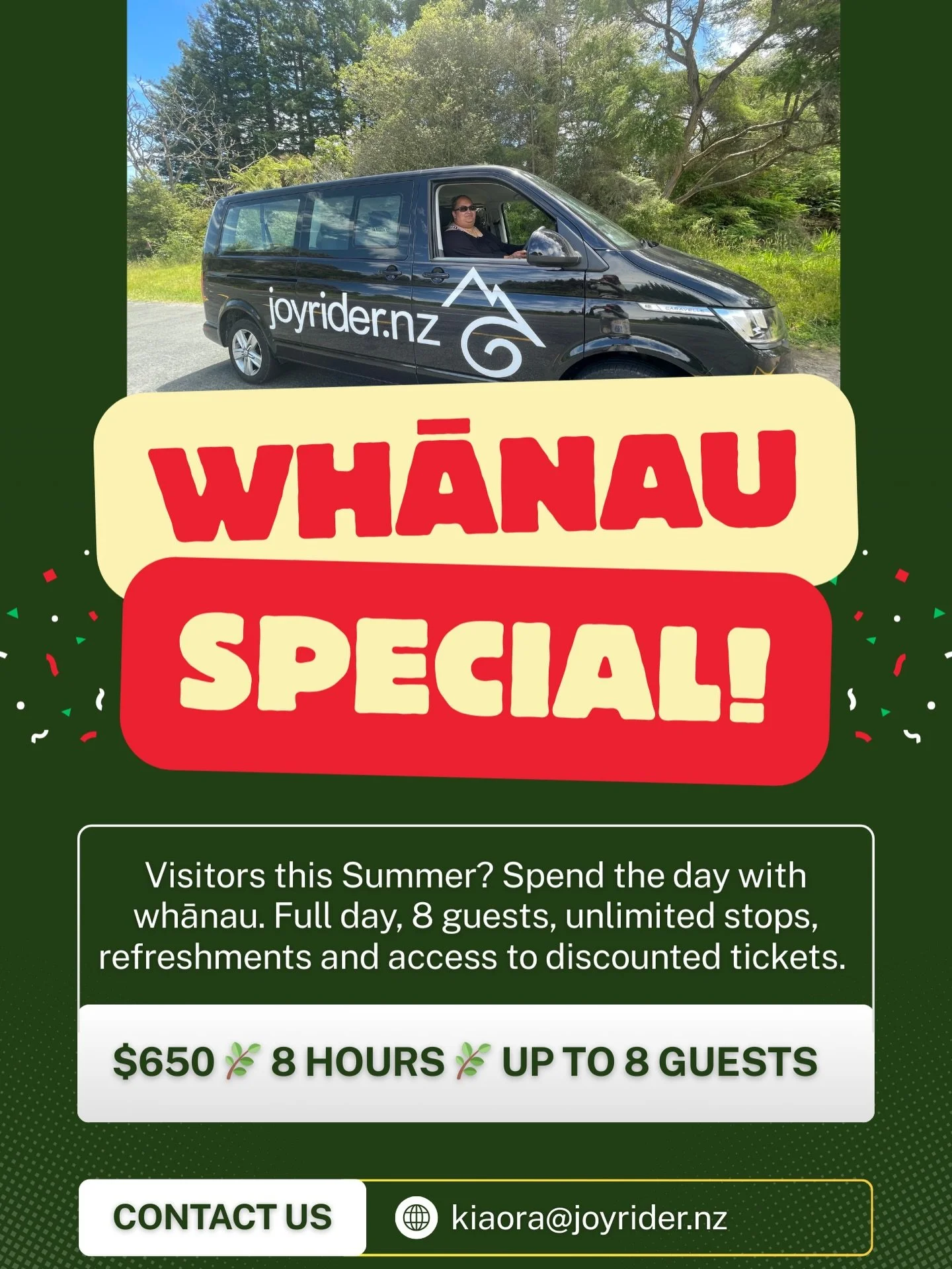 Not sure what to do this holiday szn? Let us handle it for you.. 

#joyridernz #explorewithus #aotearoa
