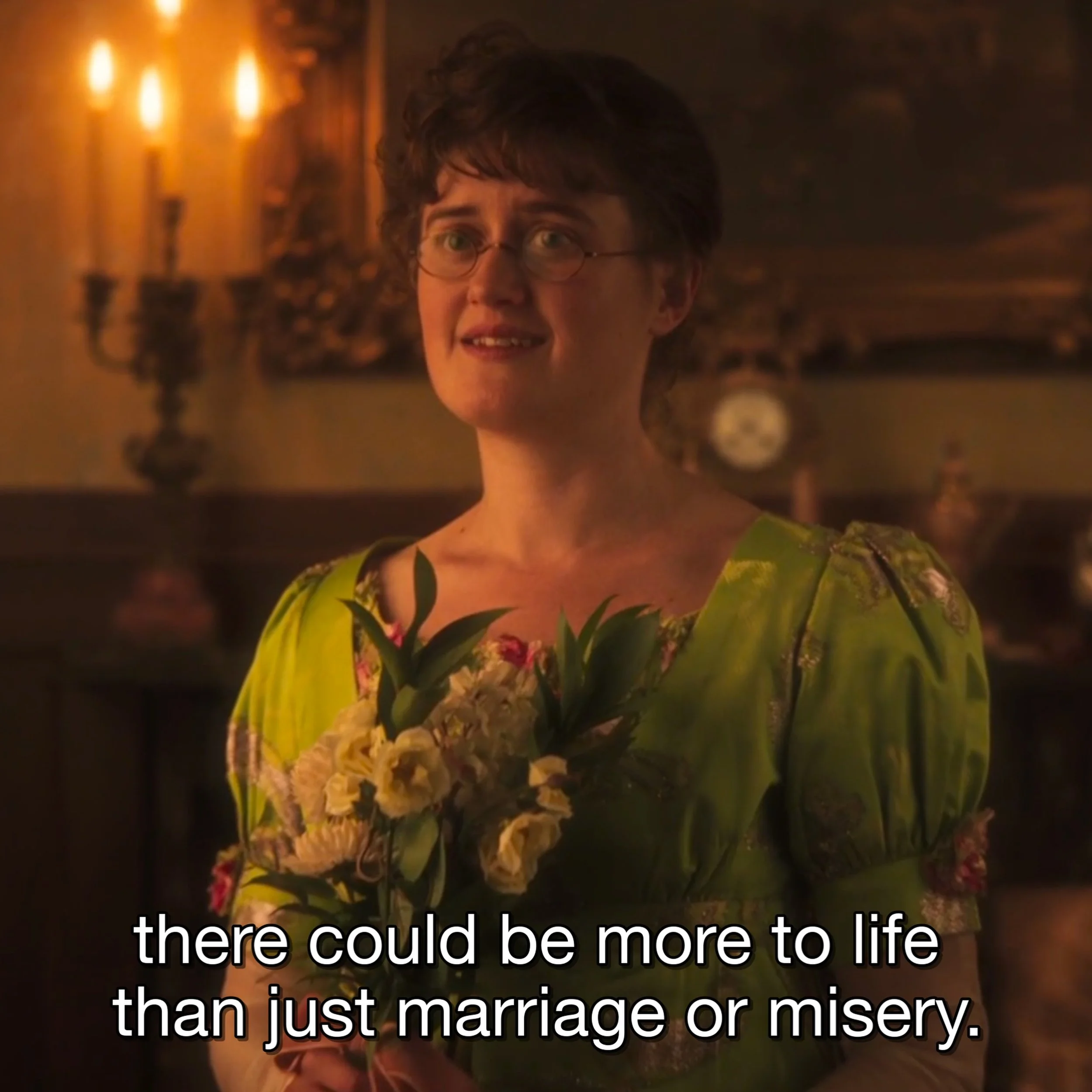 Wait The Other Bennet Sister is such a delight

I watched it so quickly lol. Pride and Prejudice (2005 film ofc) was always on in my household growing up but this is a different lens on the story, focused on Mary, the awkward glasses-wearing sister w