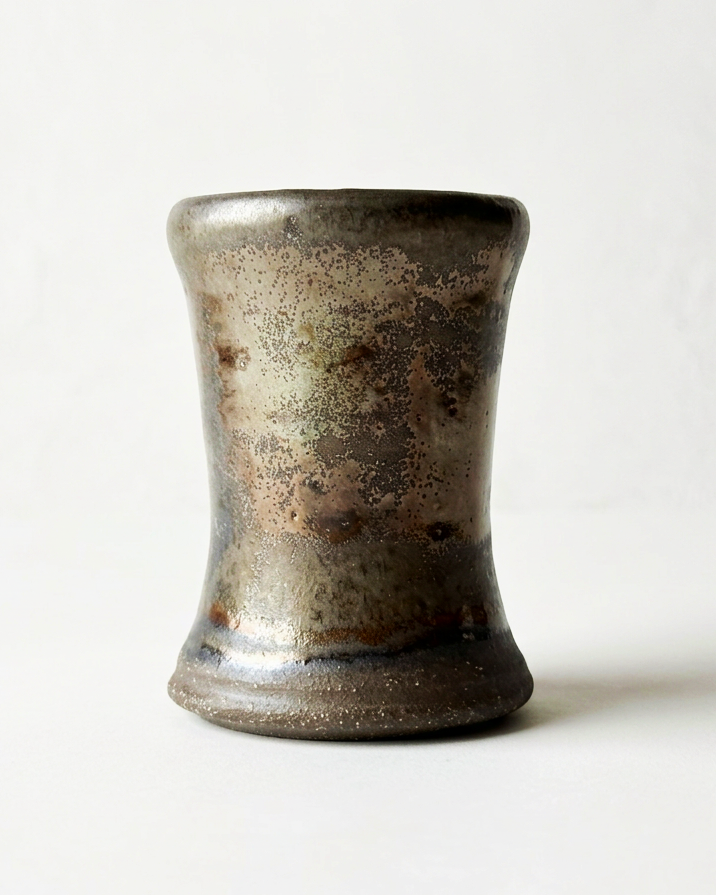 Hourglass Bronze Vase