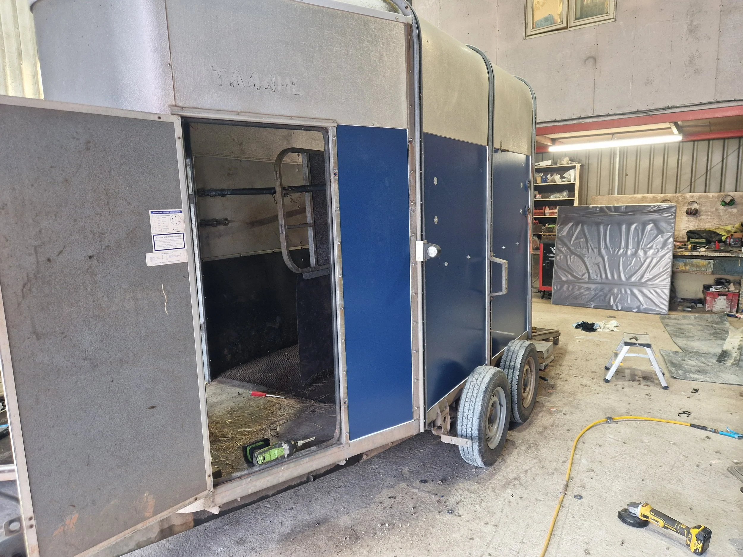 New genuine side panels fitted on a 505 