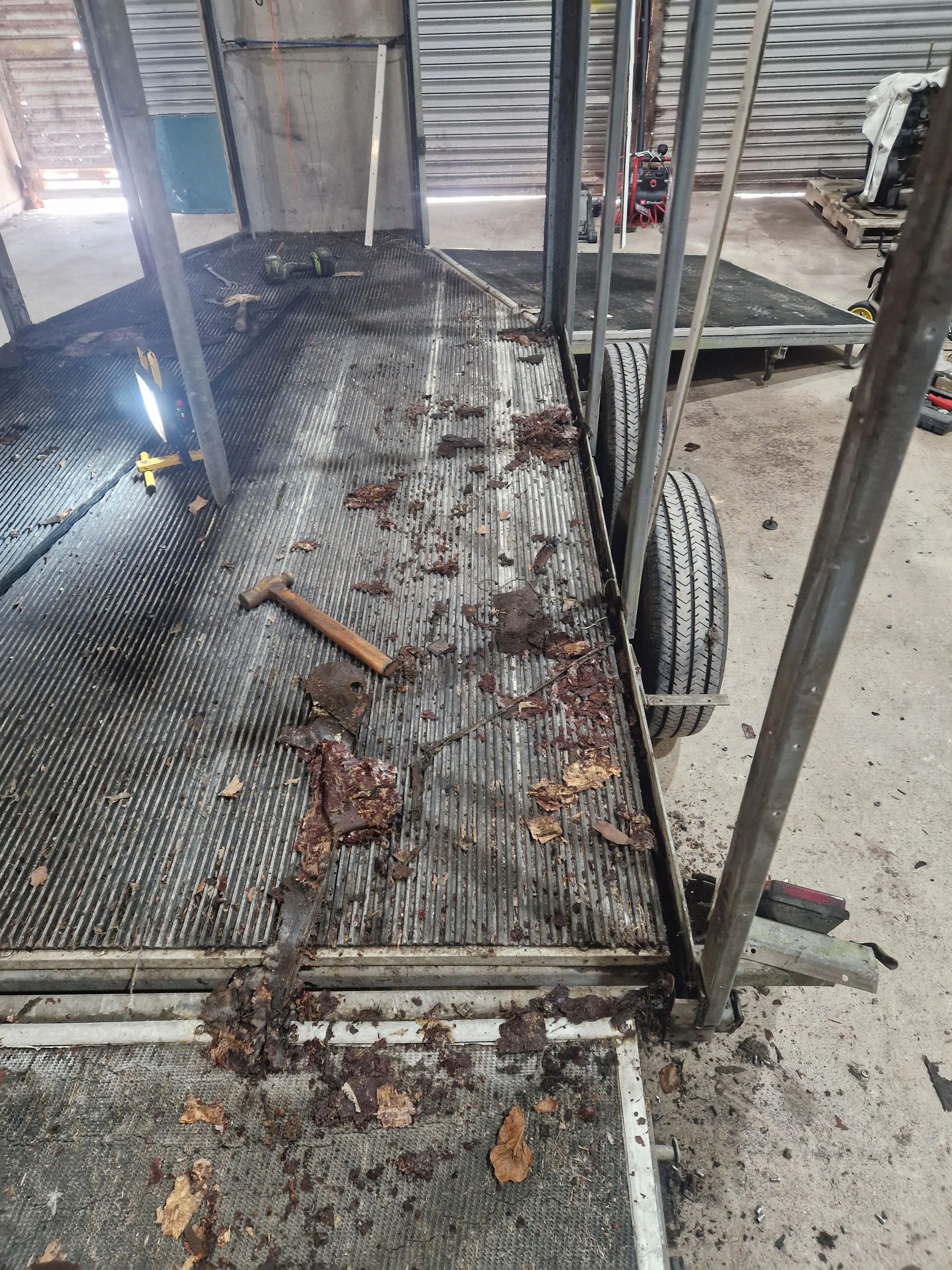 Whats left from a rotted side panel 