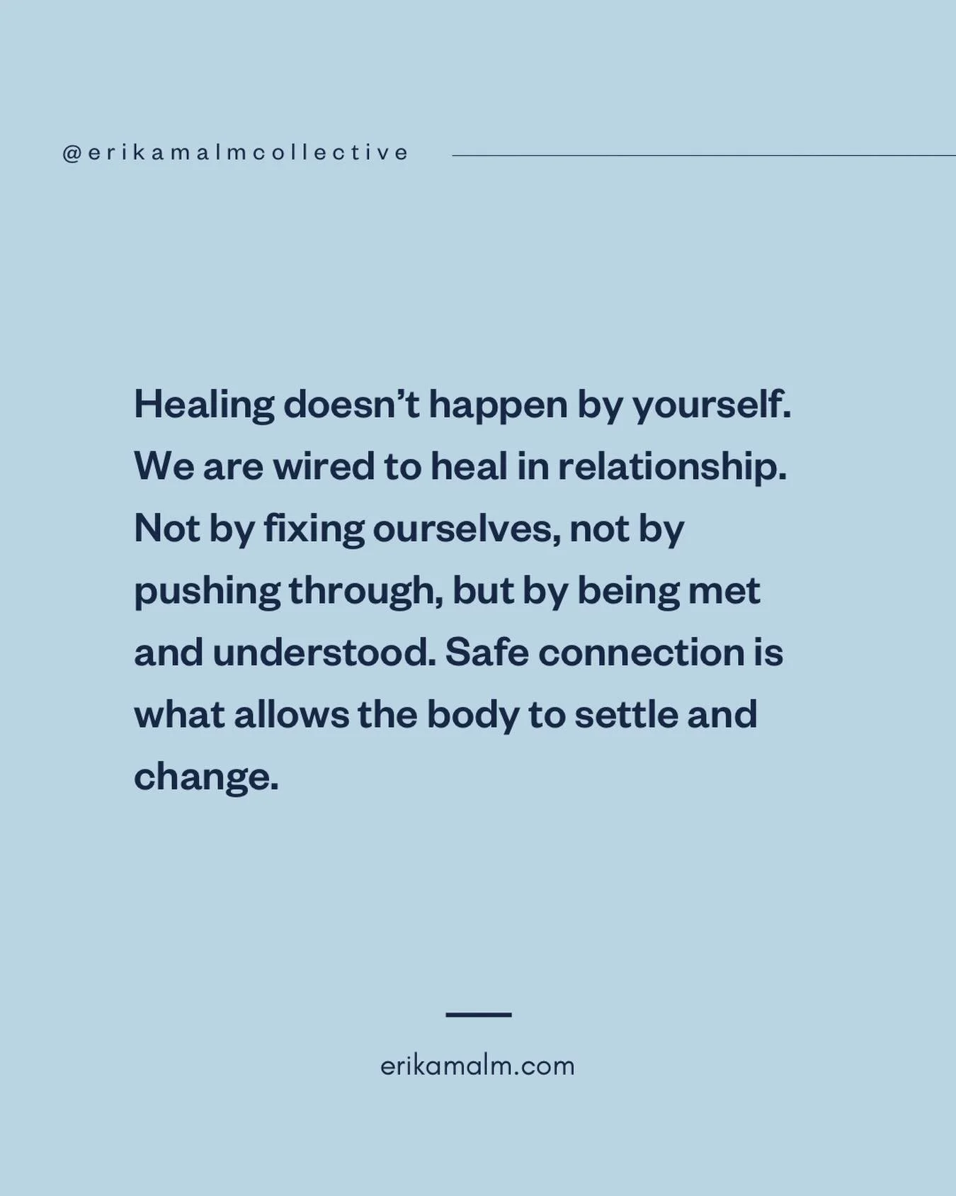 Safety in relationship is what allows the body to soften, settle, and heal.

#HealingInRelationship #SomaticHealing #SafeConnection #TraumaRecovery
#NervousSystemSupport