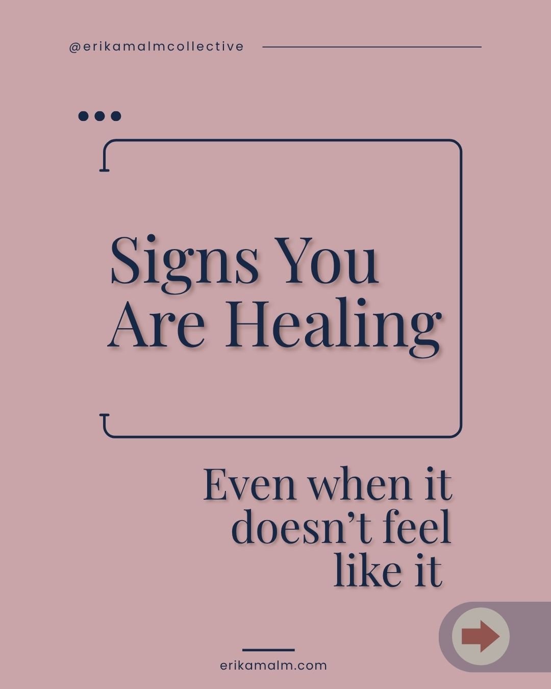 Healing doesn&rsquo;t always look loud. Sometimes it looks like noticing, choosing differently, and trusting yourself a little more each time. 

#ErikaMalm #HealingJourney #NervousSystemHealing #SelfAwareness #TherapySupport