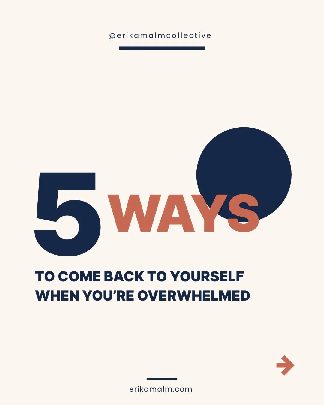 When overwhelm takes over, your nervous system is asking for safety, not perfection. Small grounding moments can help bring you back to yourself, one breath, one sensation, one reminder at a time. 

Save this for the moments you need it most, or shar