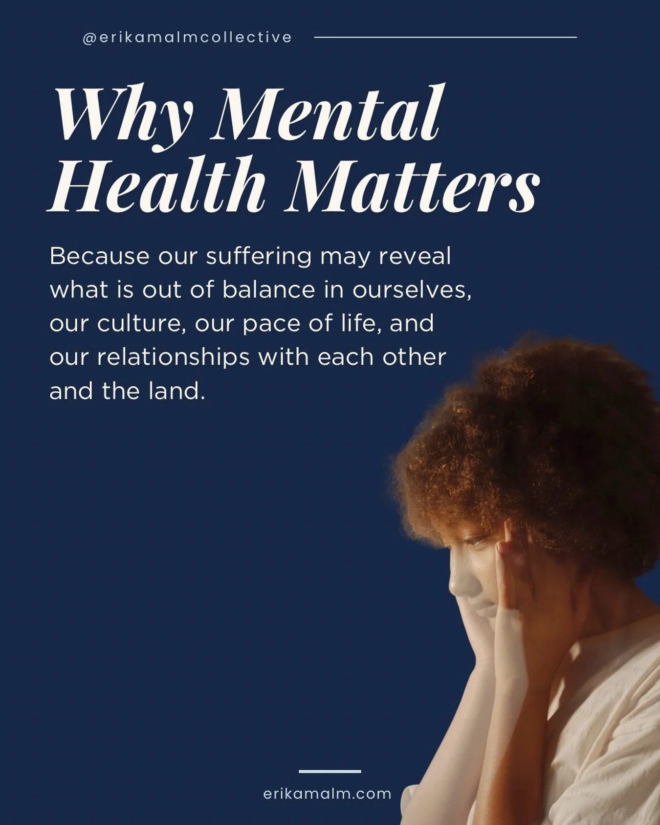Mental health matters because so many people are moving through life carrying pain, stress, grief, or overwhelm that no one else can see.

If you&rsquo;re struggling or know someone who is, you are not alone. Sometimes the most important thing we can