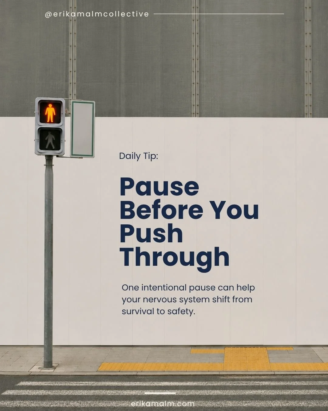 Many of us are taught to keep going, push harder, and ignore what we're feeling. But sometimes the most productive thing you can do is pause.

A moment of stillness can help you notice what your body needs, reconnect with yourself, and respond from a