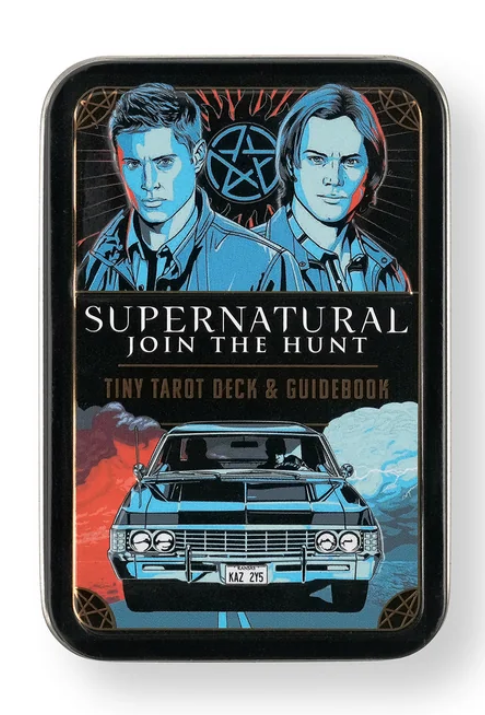 Tiny, tinned edition of the "Supernatural Tarot Deck and Guidebook"
