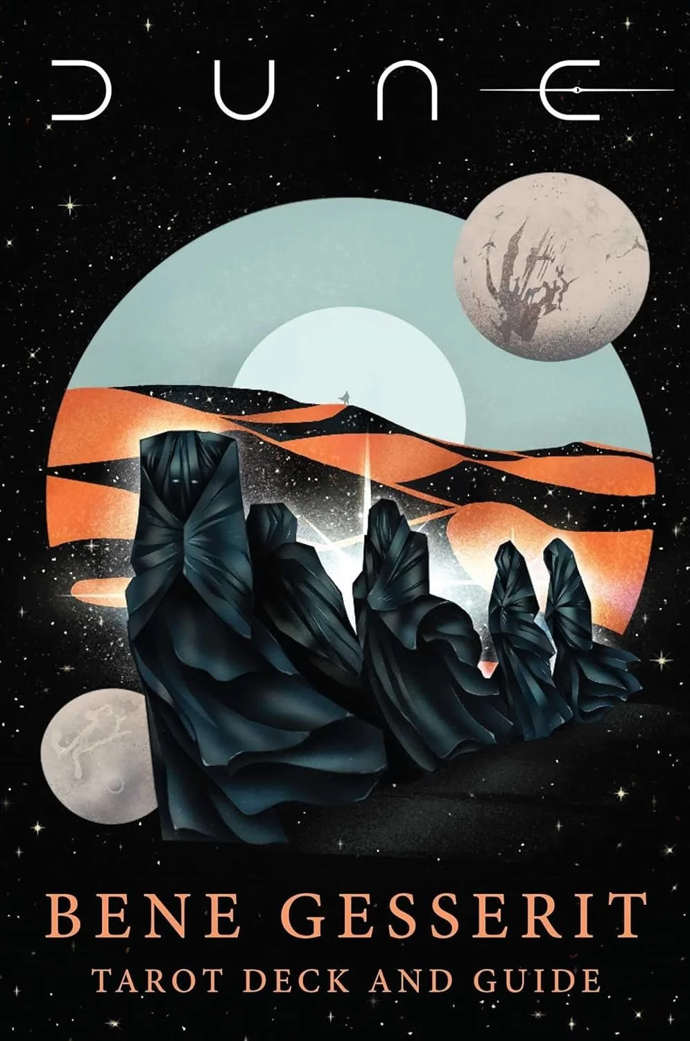 "Dune Bene Gesserit Tarot Deck and Guide" authored by Minerva Siegel, illustrated by Sarah Rain Hammond