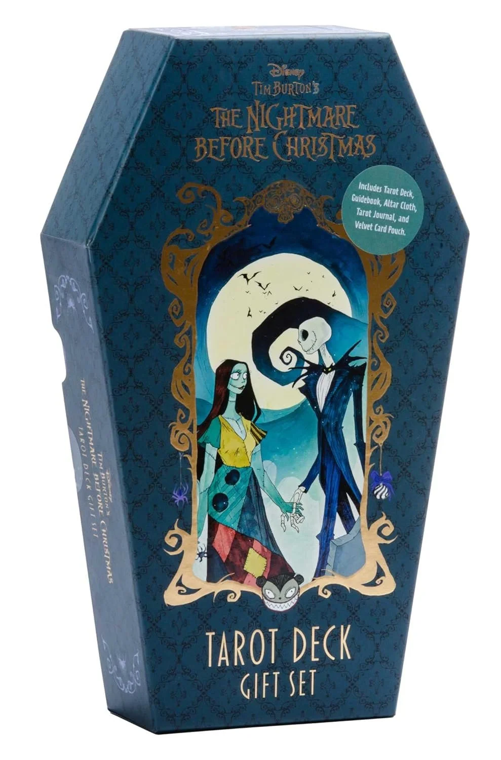 Coffin-shaped gift set edition of "Disney and Tim Burton's The Nightmare Before Christmas Tarot Deck and Guidebook." 
