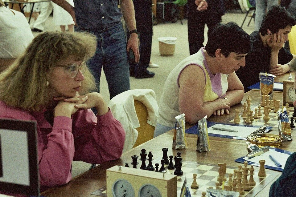 Nona Gaprindashvili at the Dubai Chess Olympiad