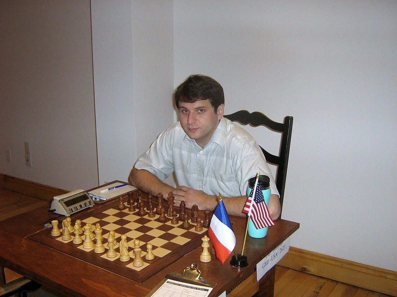Yury Shulman at the chessboard