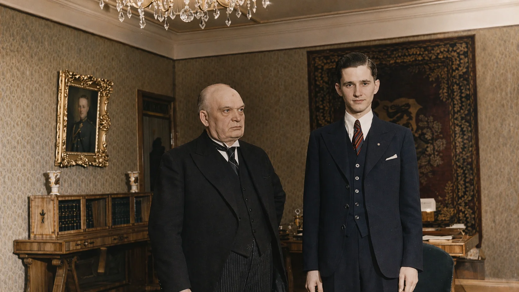 Paul Keres and President Konstantin Päts, Estonia, 1938