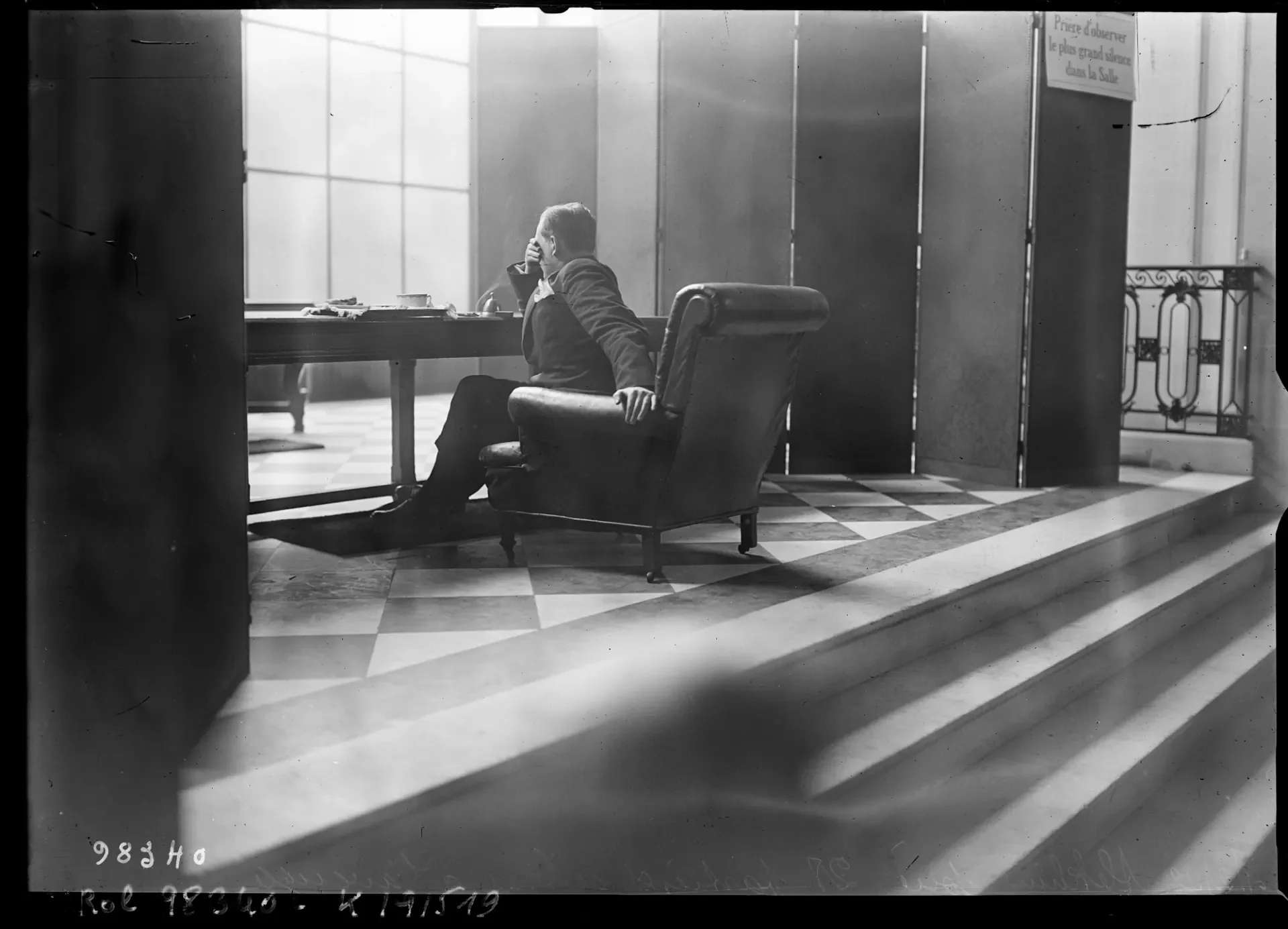 Alekhine’s Blindfold Simul in Paris 1925