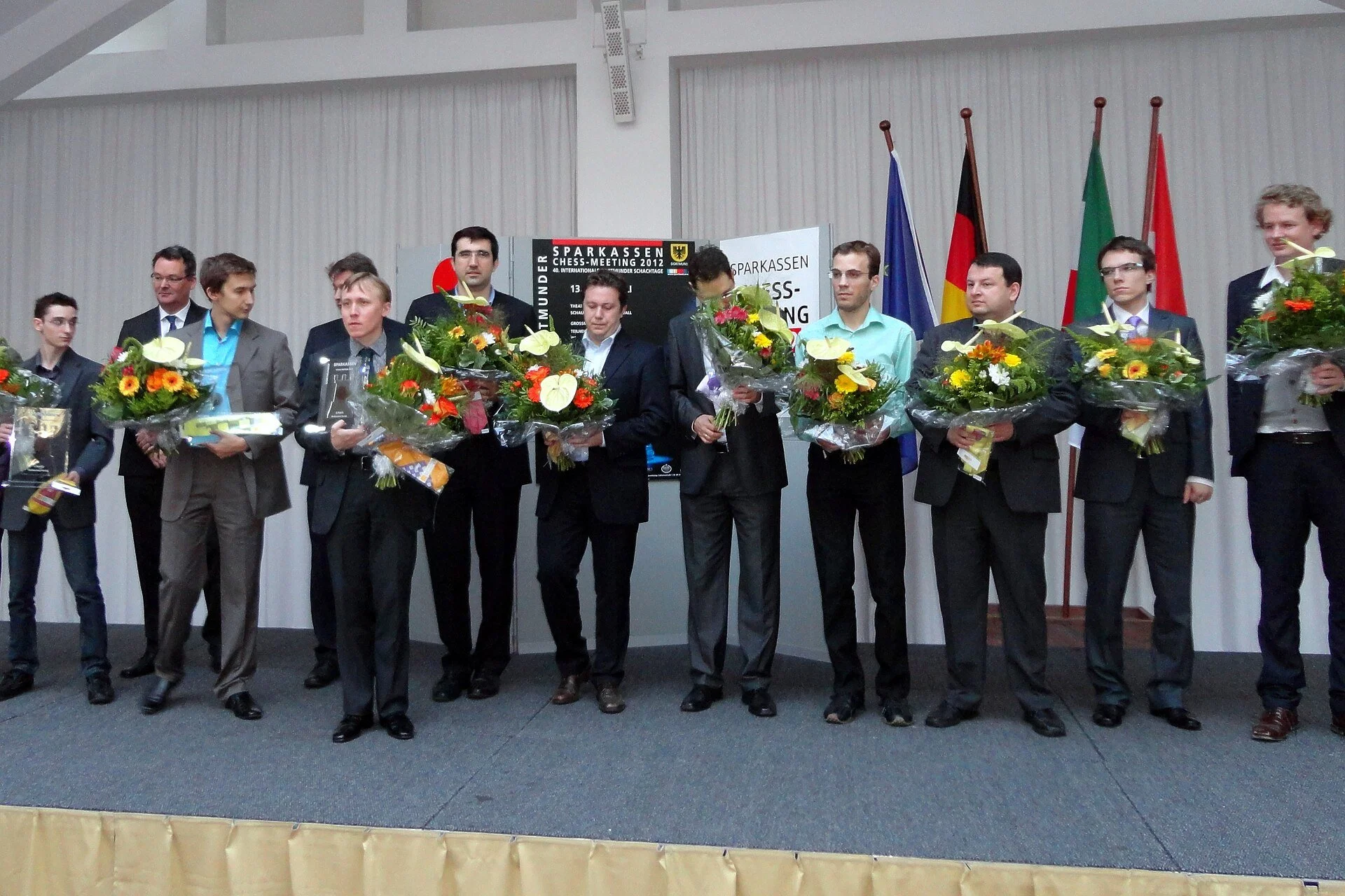Grandmasters at award ceremony