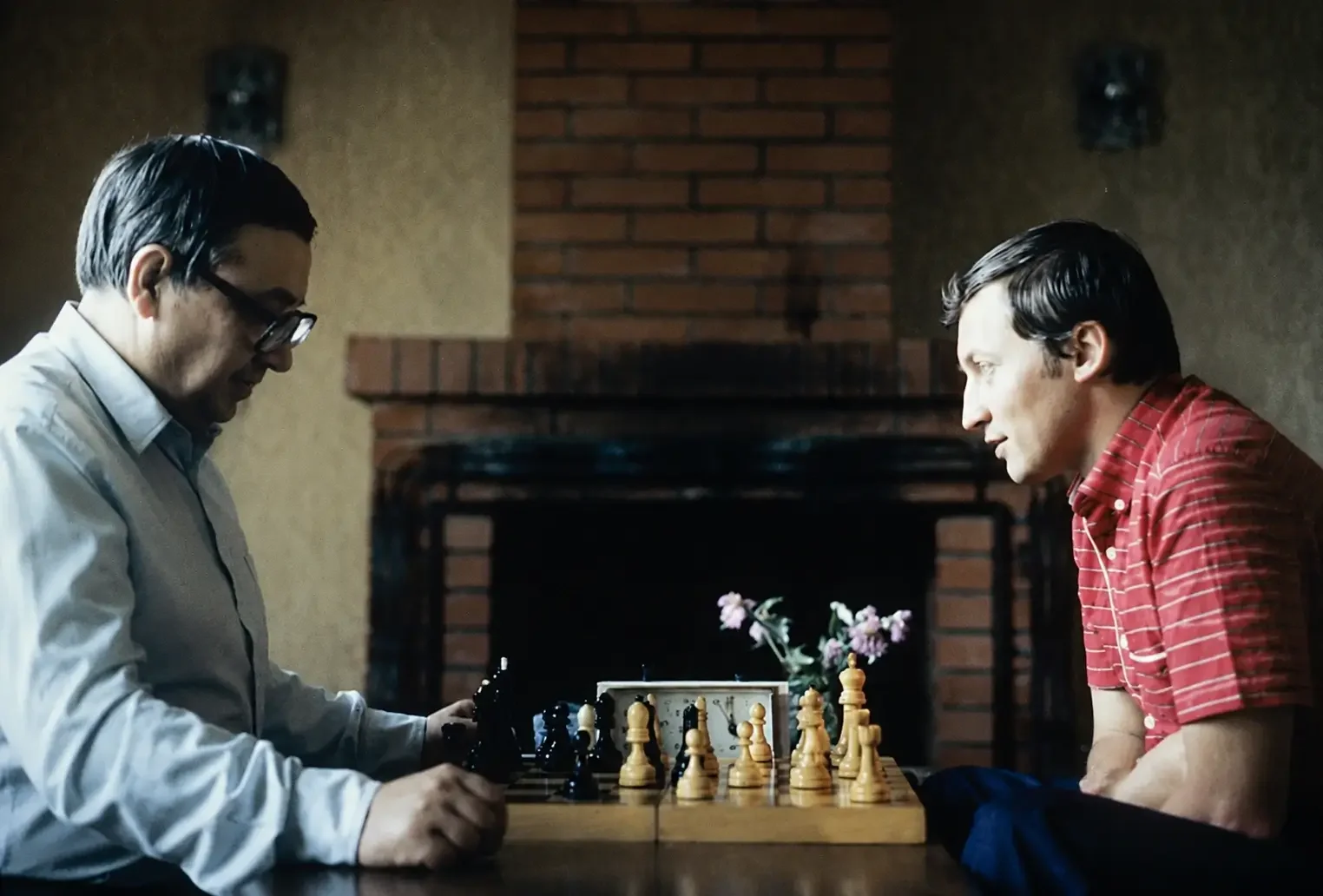 Igor Zaitsev pictured with his student, Anatoly Karpov