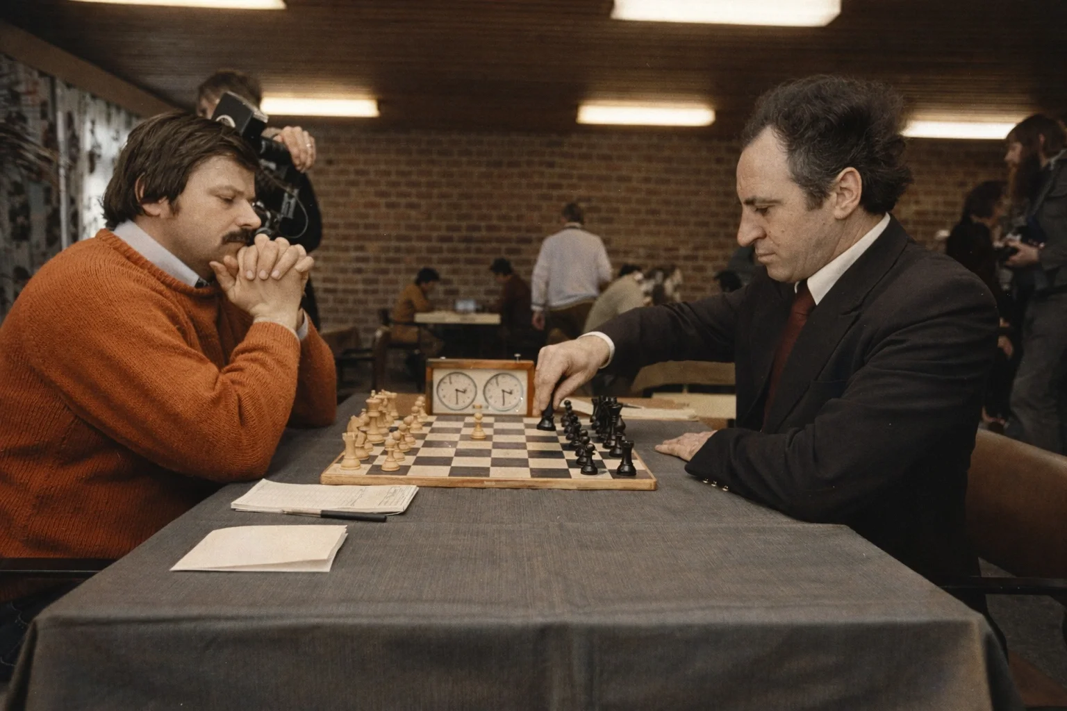 Hort and Polugaevsky at Wijk aan Zee, 1979