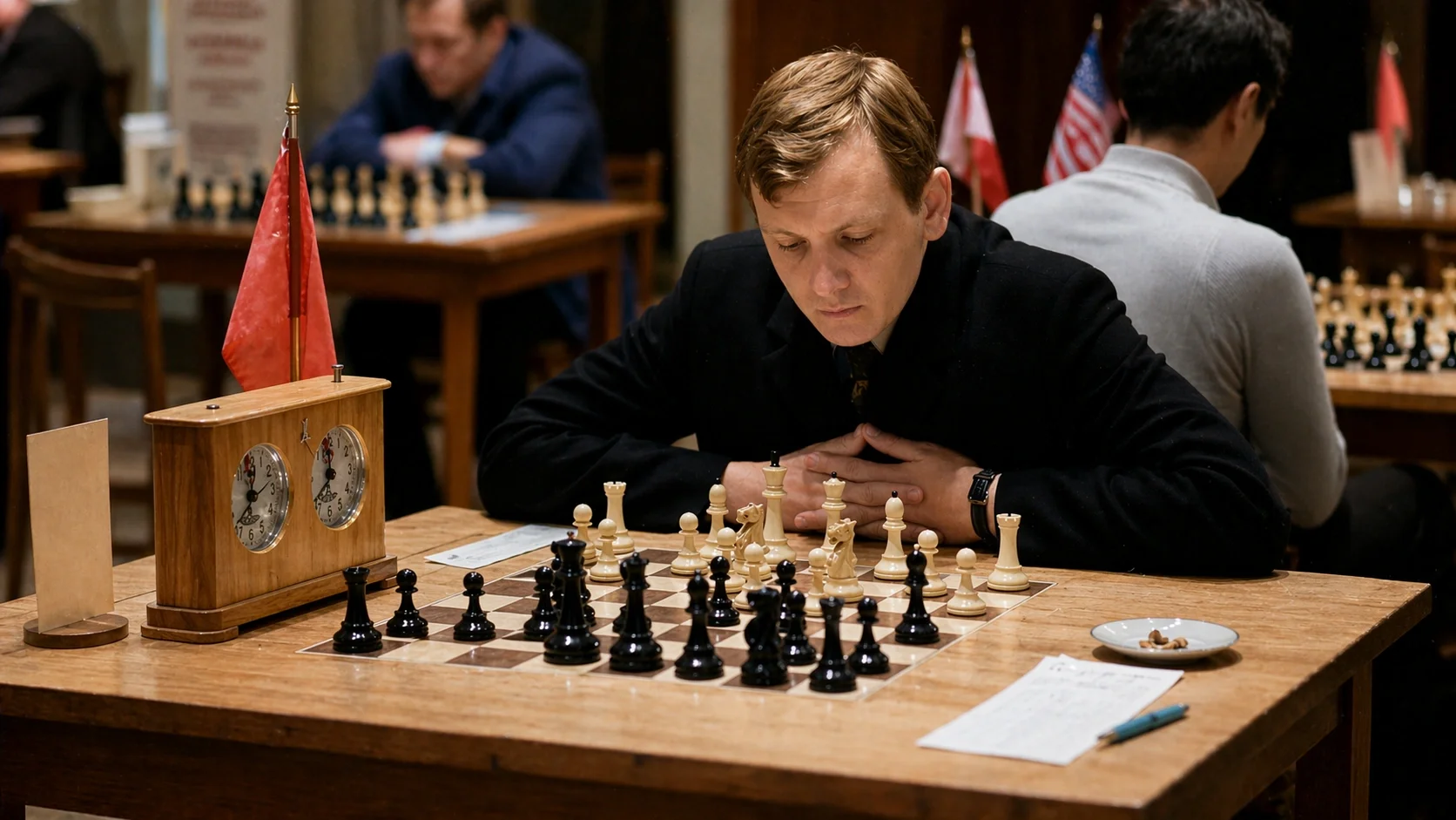 Yuri Balashov playing chess
