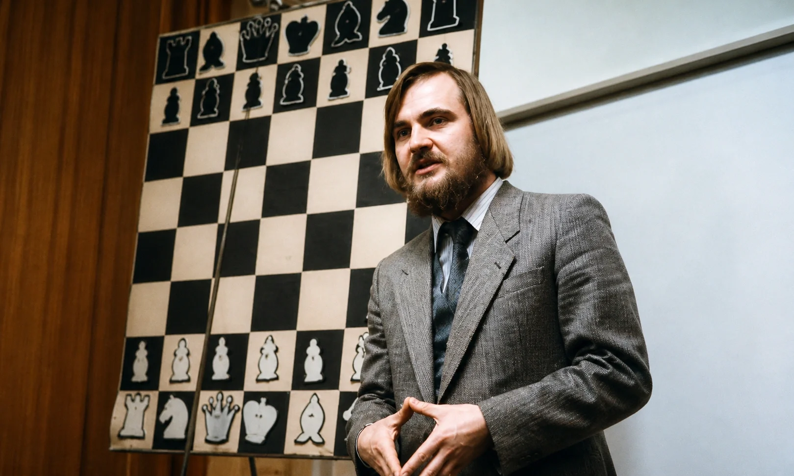 Artur Yusupov teaching chess