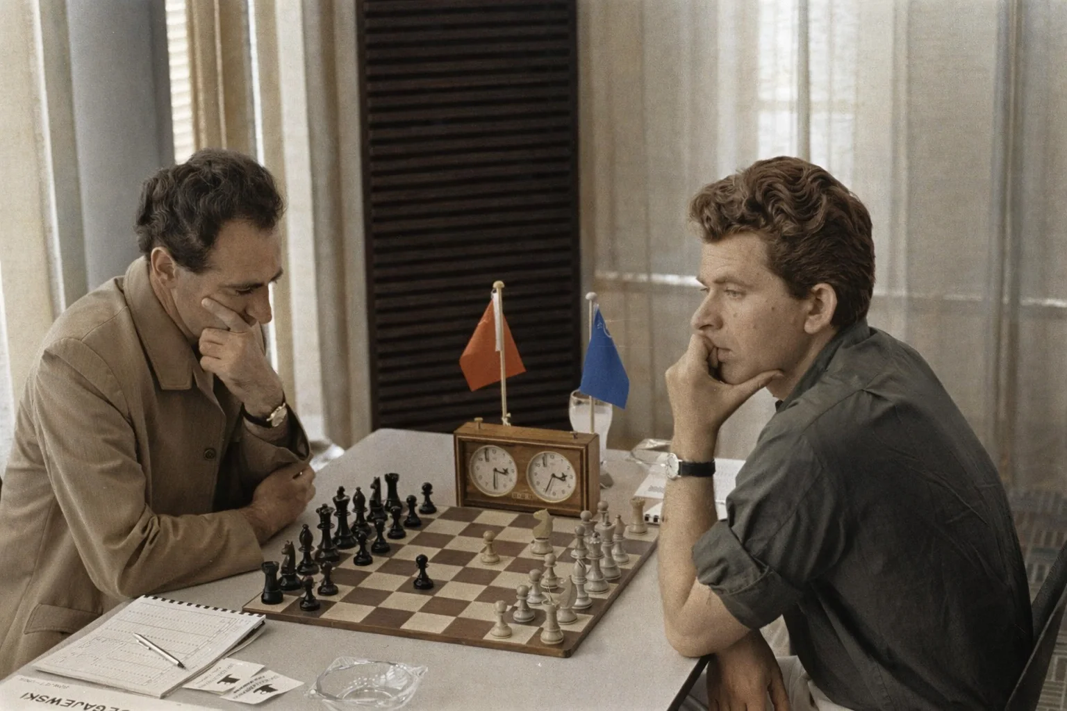 Polugaevsky and Spassky in Amsterdam, 1970
