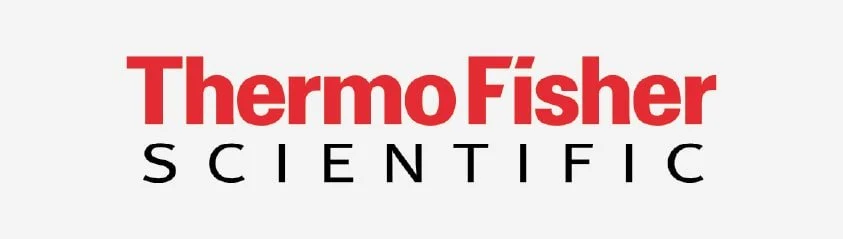 Thermo Fisher Scientific logo with red and black text on a white background.