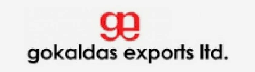 Gokaldas Exports Ltd. logo with red stylized 'ge' and black text