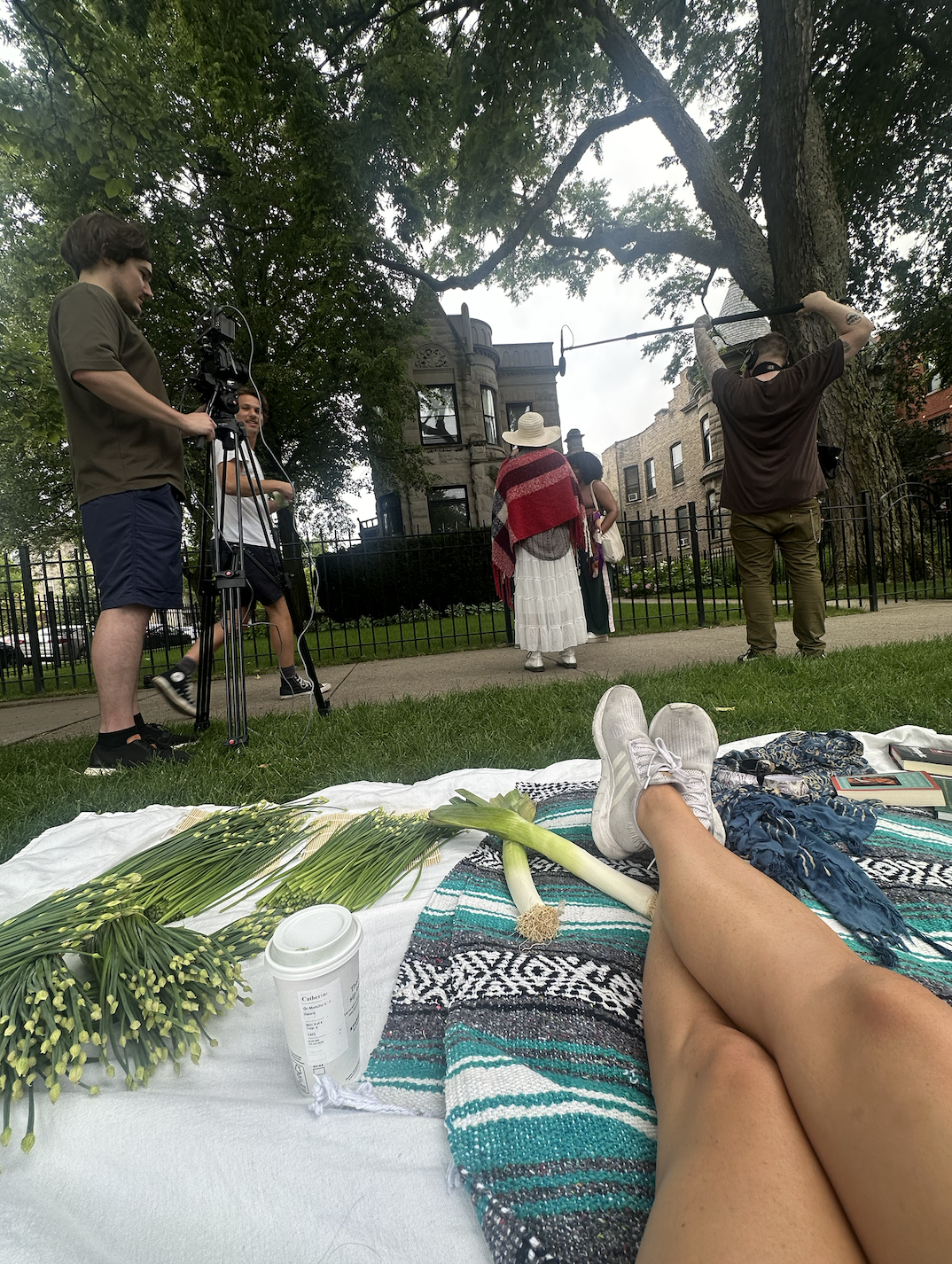 BTS. Not Flexible is an independent comedy series about yoga. Filmed in Chicago. Created by Kathryn Gongaware. 