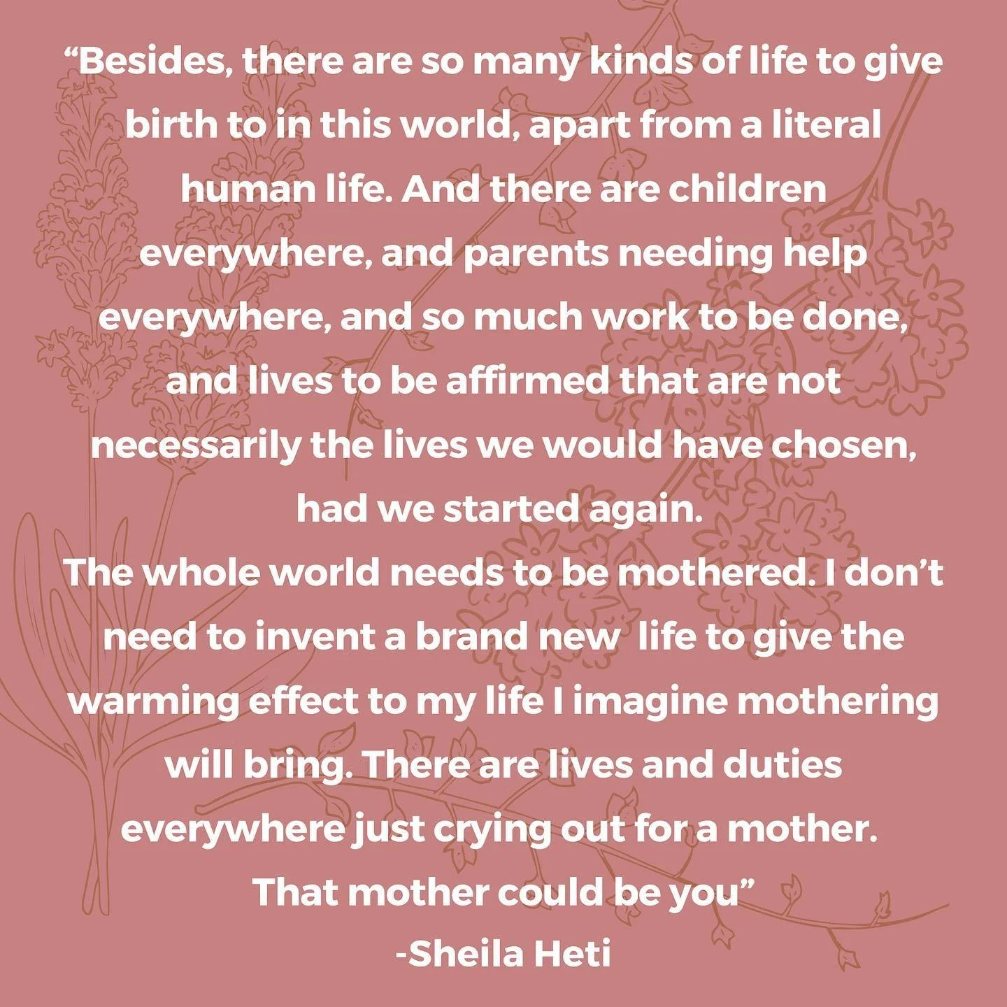 For all of the artists, poets, musicians, aunts, nannies, caregivers, travelers, adventurers, seekers, revolutionaries, and misfits doing the work of unconventional mothering, bearing forth your light into this world.✨💕