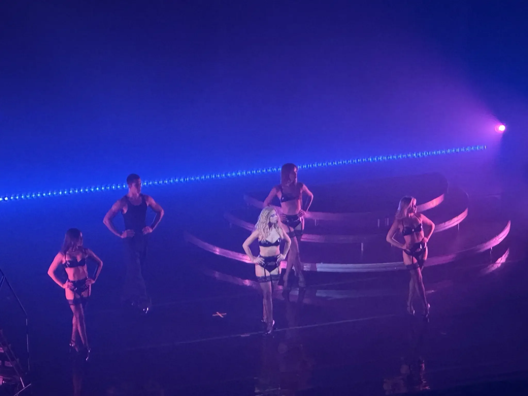 Rae performing during concert