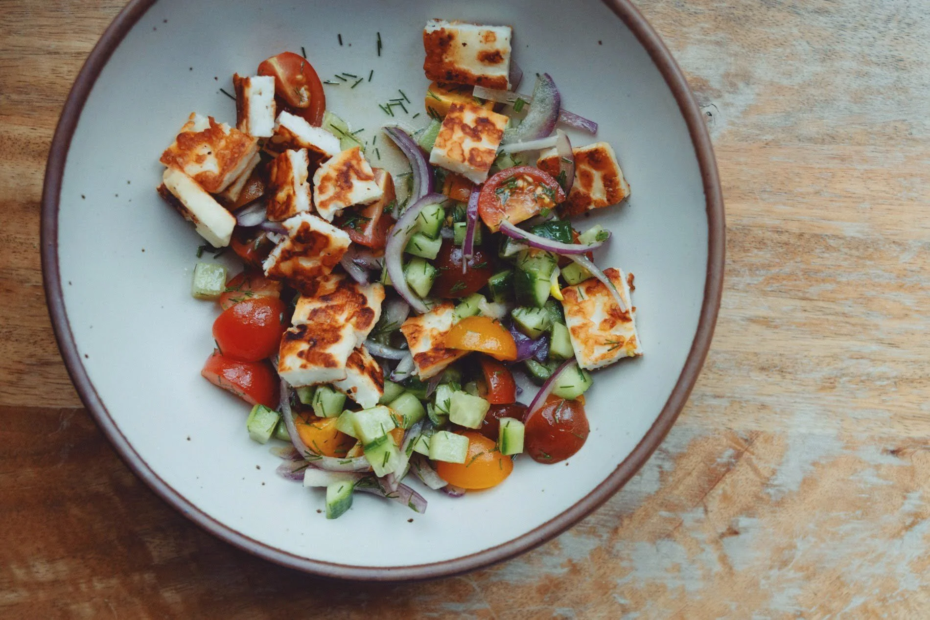 Halloumi salad in Somerville, NJ