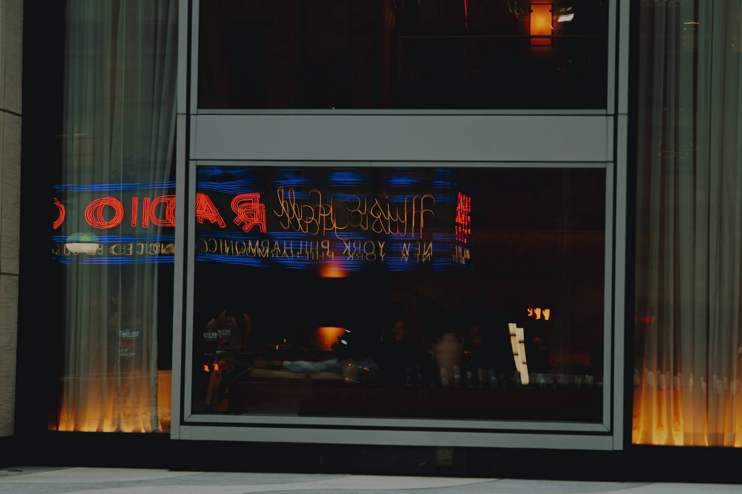 Radio City Music hall Saul Leiter style photography of New York City