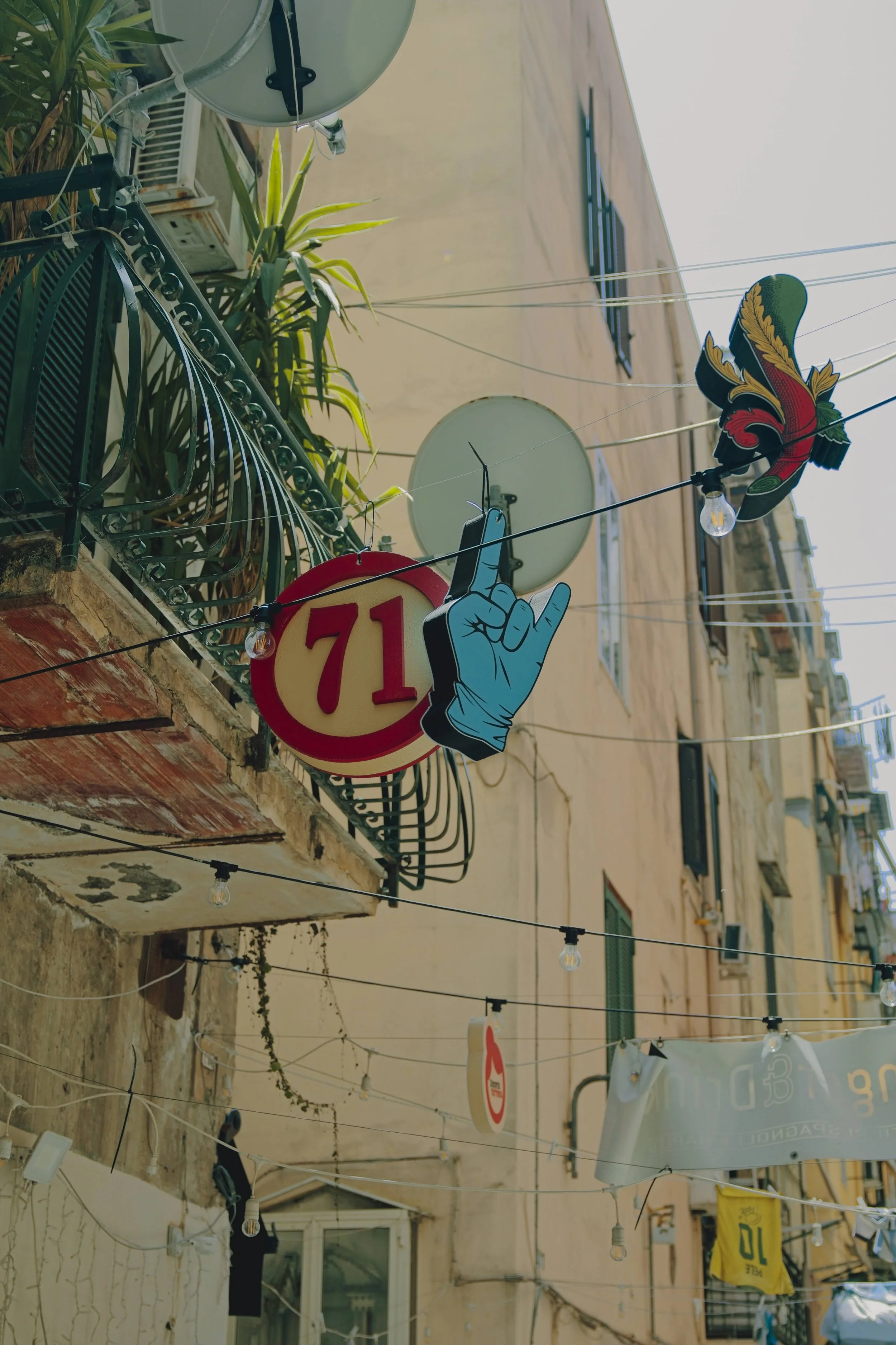 Street scene in Naples Italy, documentary photography