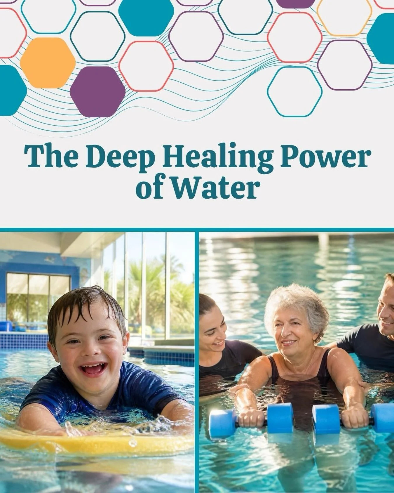 Water is more than just a place to swim&mdash;it is a place to heal, to move freely, and to find calm. 

In the heat of the summer, we are looking forward to the transformative power of our planned Aquatic Programs. By leaving gravity behind, we are 