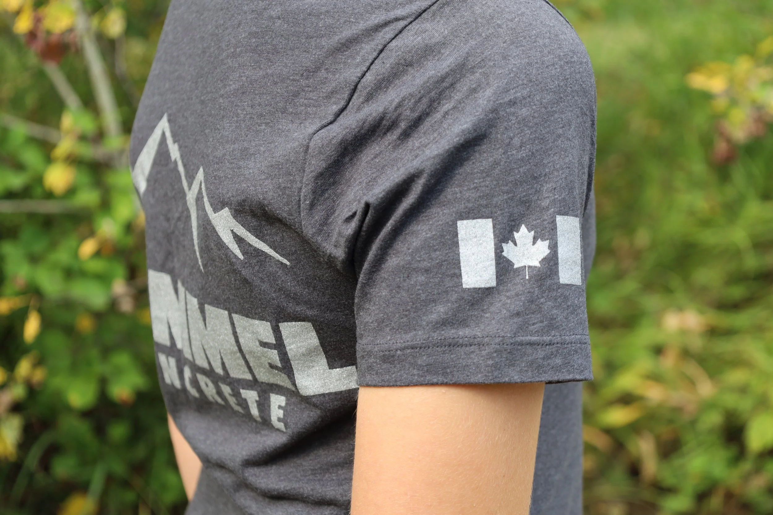 LADIES FIT DARK GREY TEE