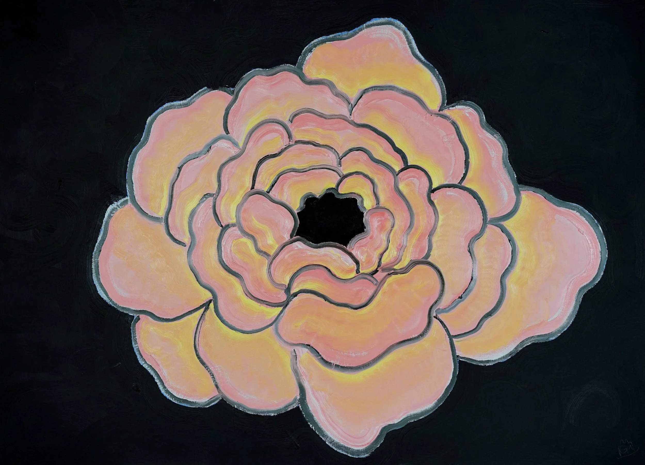 Peony / 2021 / Oil on Canvas / 48.5x66.5 Inches