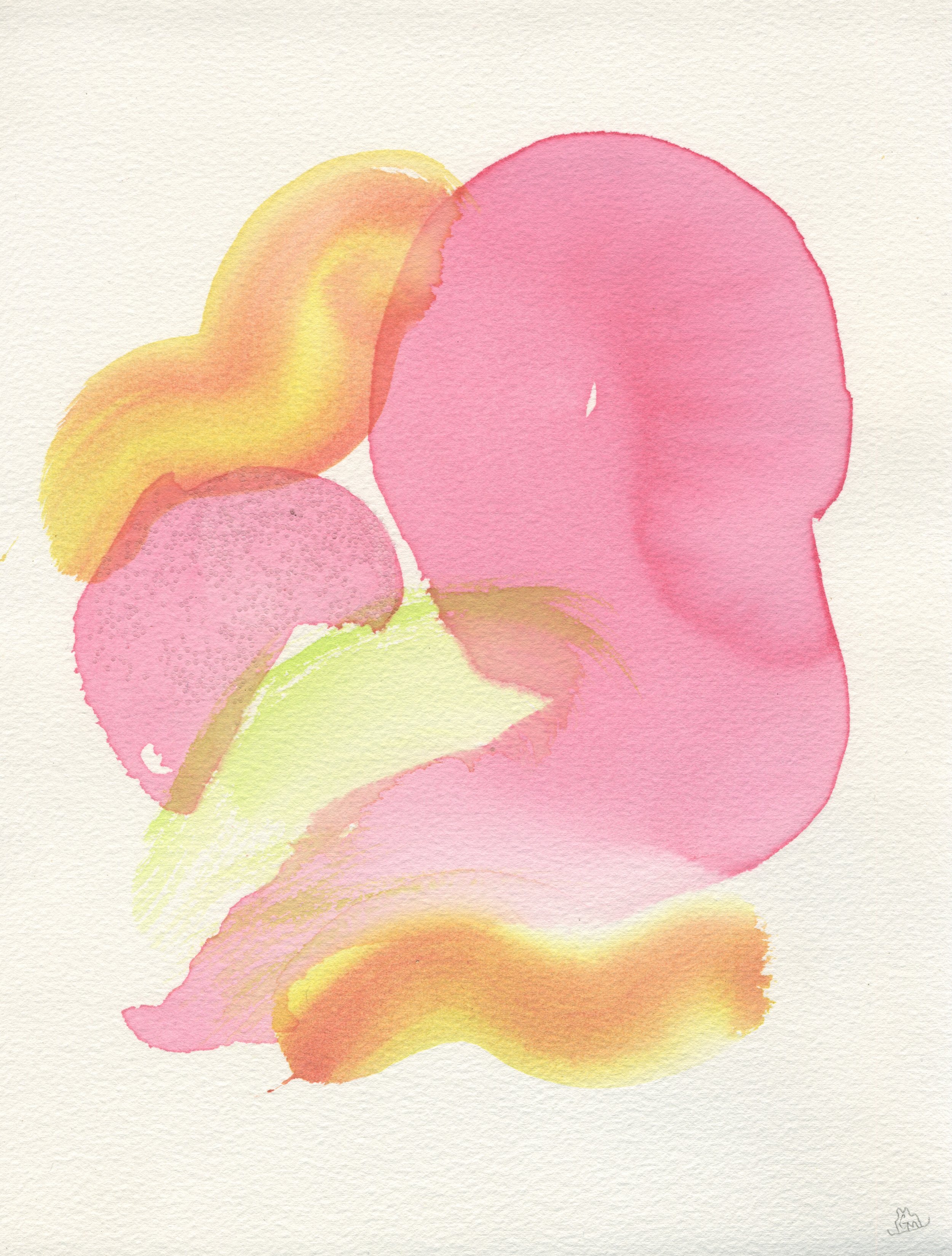 Living Daylights / 2020 / Watercolor & Glitter on Paper / 11x8.5 Inches