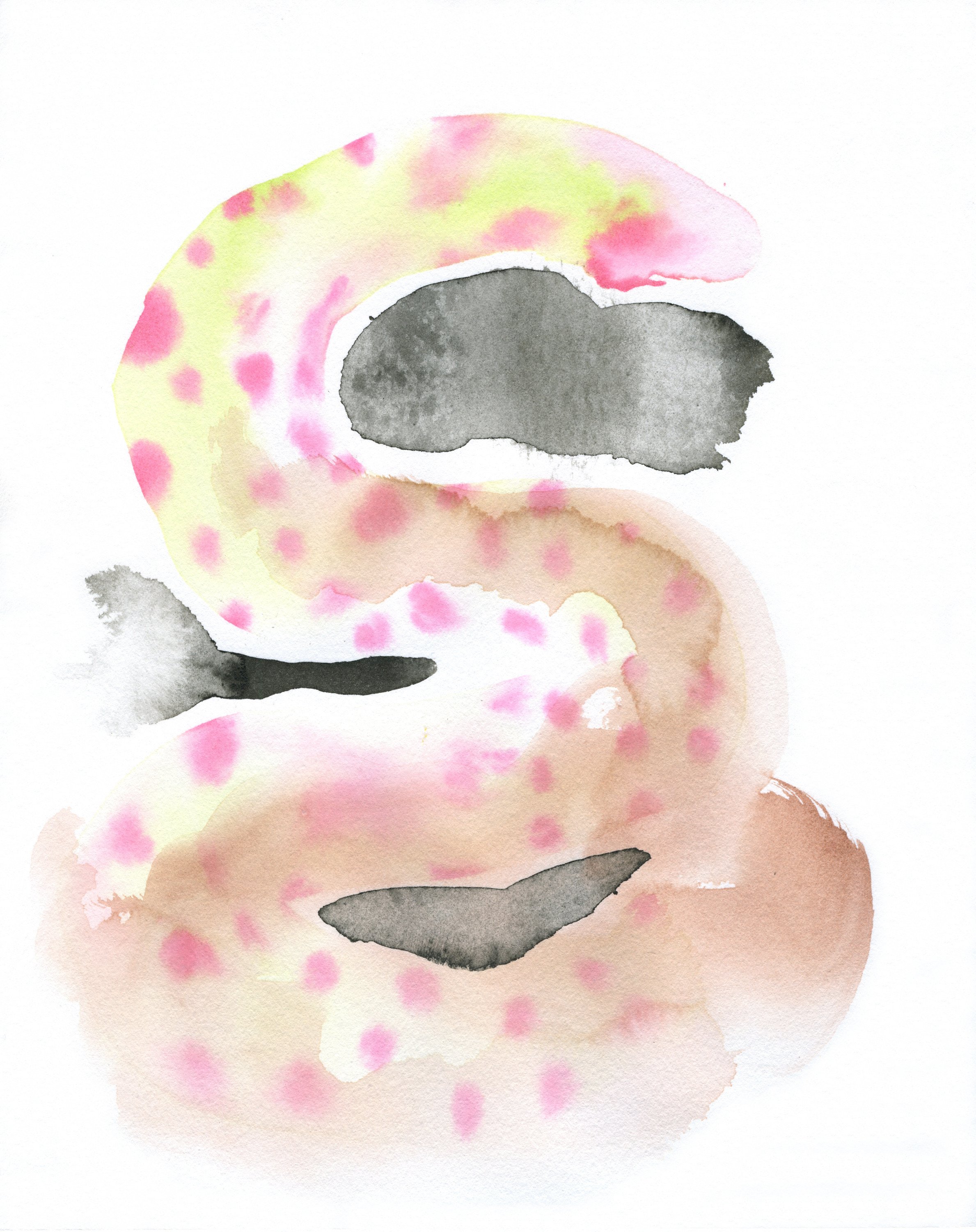 Amalgamation / 2020 / Watercolor on Paper / 10x8 Inches