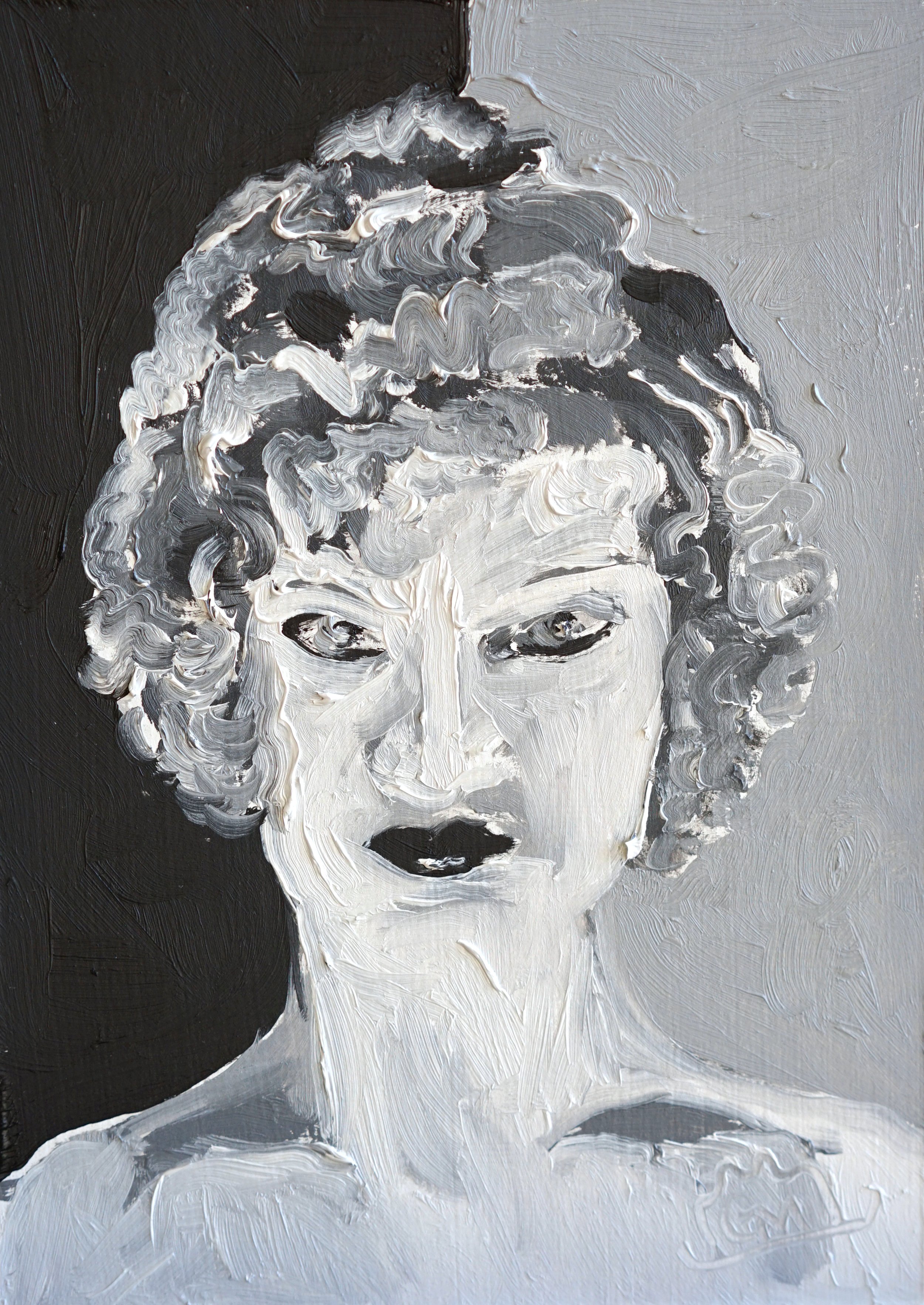 Barbette / 2025 / Oil on Illustration Board / 7x5 Inches