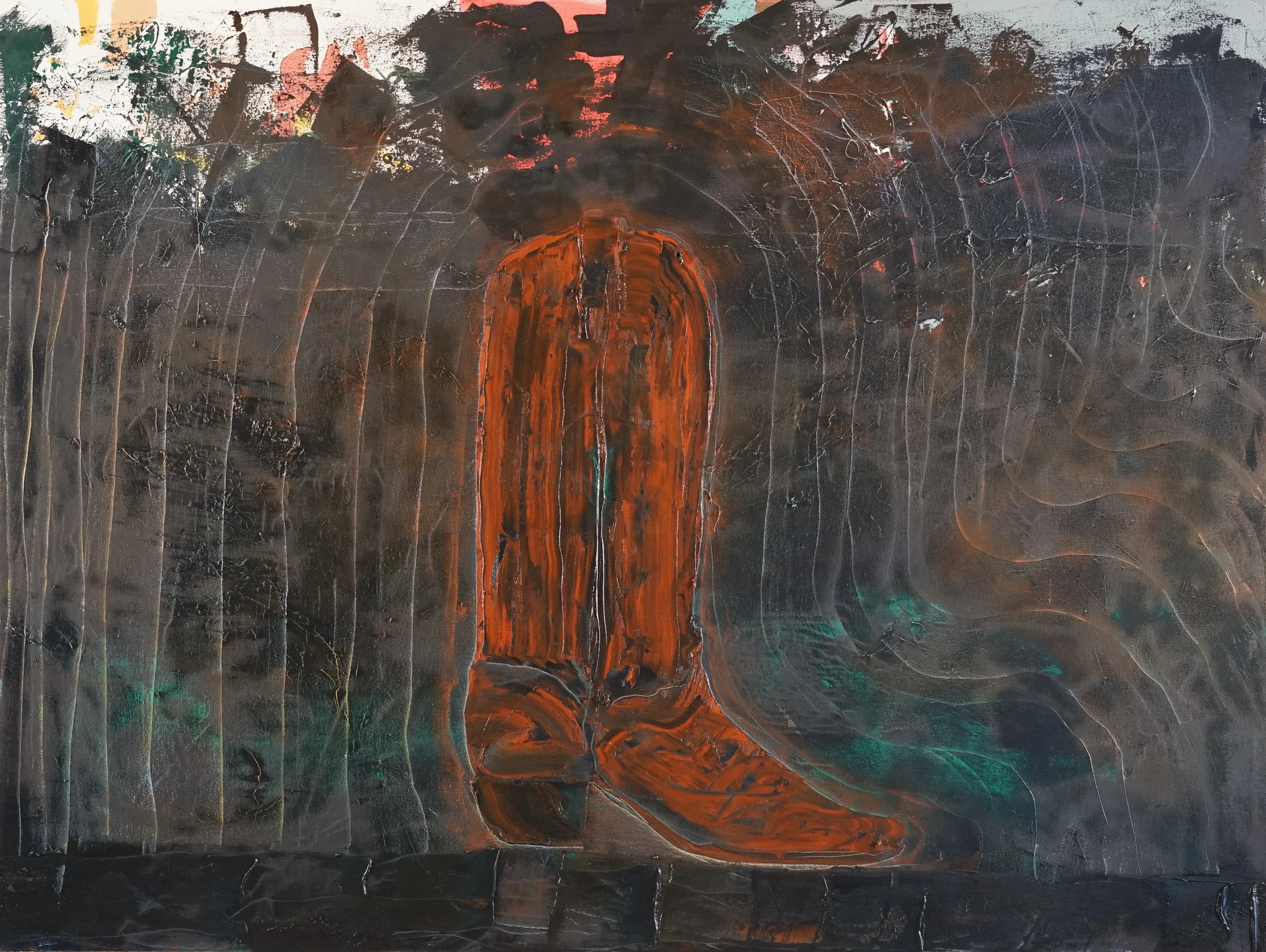 Midnight Boot / 2020 / Oil on Canvas / 36x48 Inches