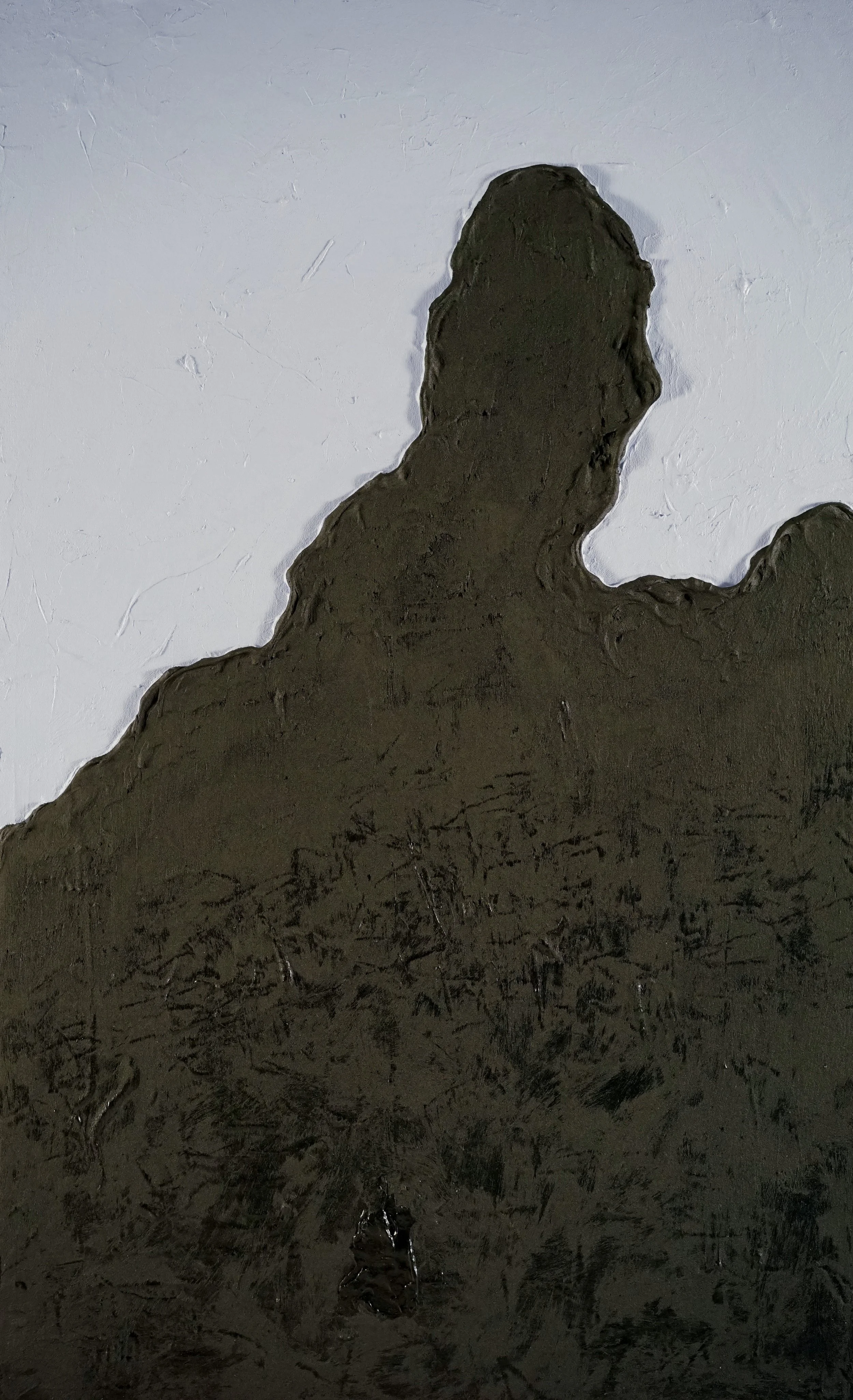 Black & Blue / 2019 / Acrylic on Panel / 28.5x17.5 Inches