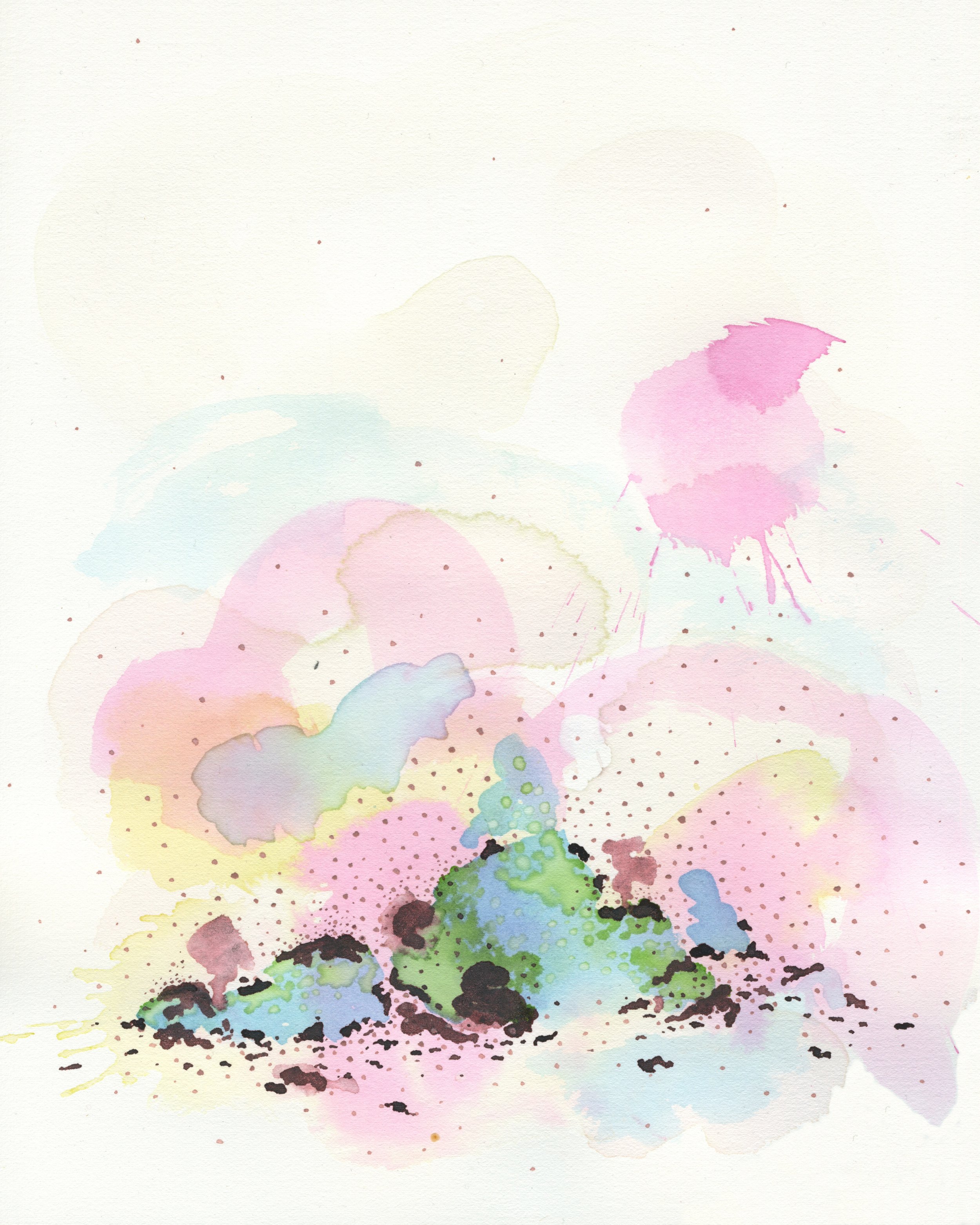 Assembly / 2020 / Watercolor on Paper / 10x8 Inches