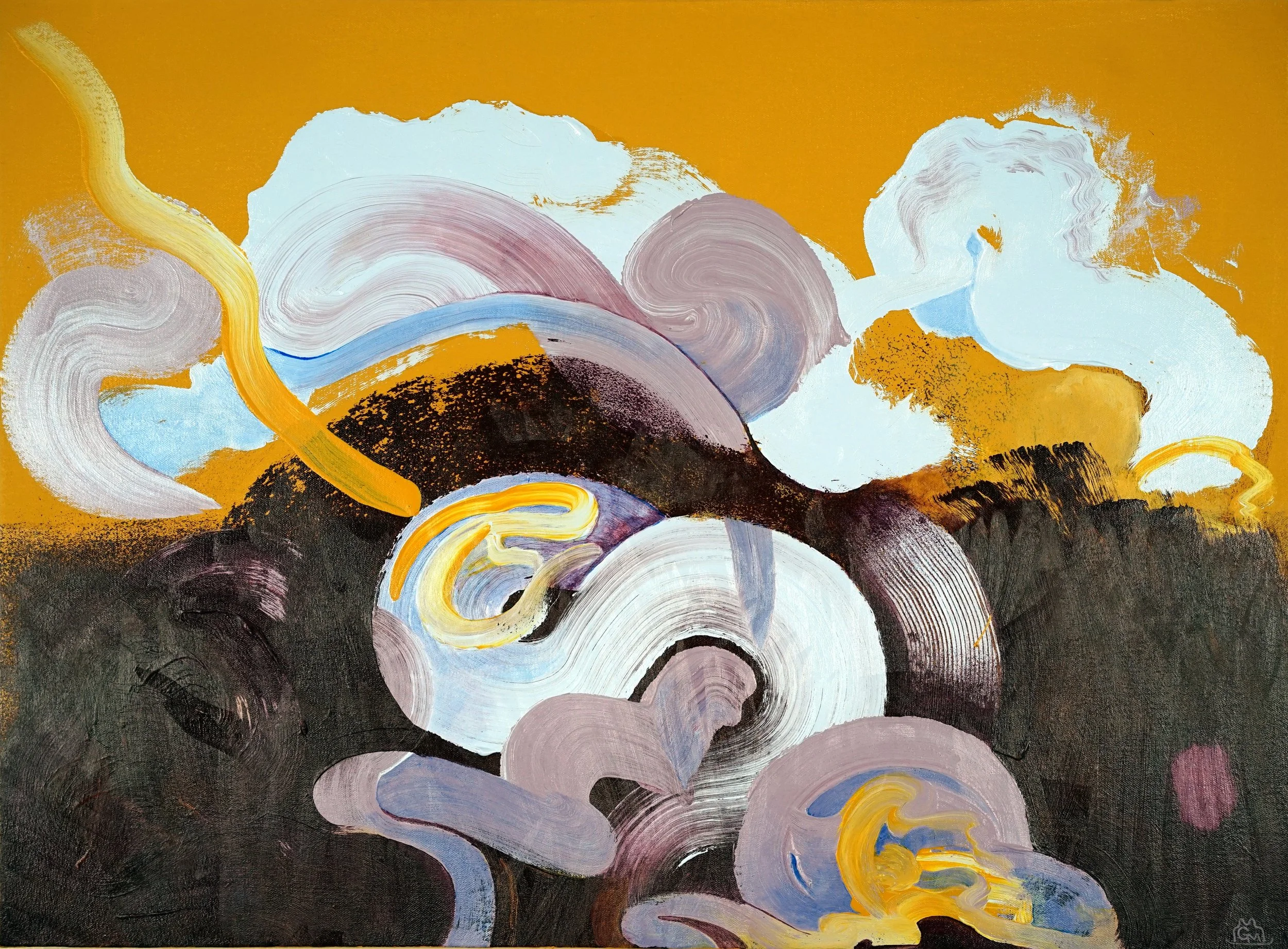 Paludal / 2021 / Acrylic on Canvas / 22x30 Inches