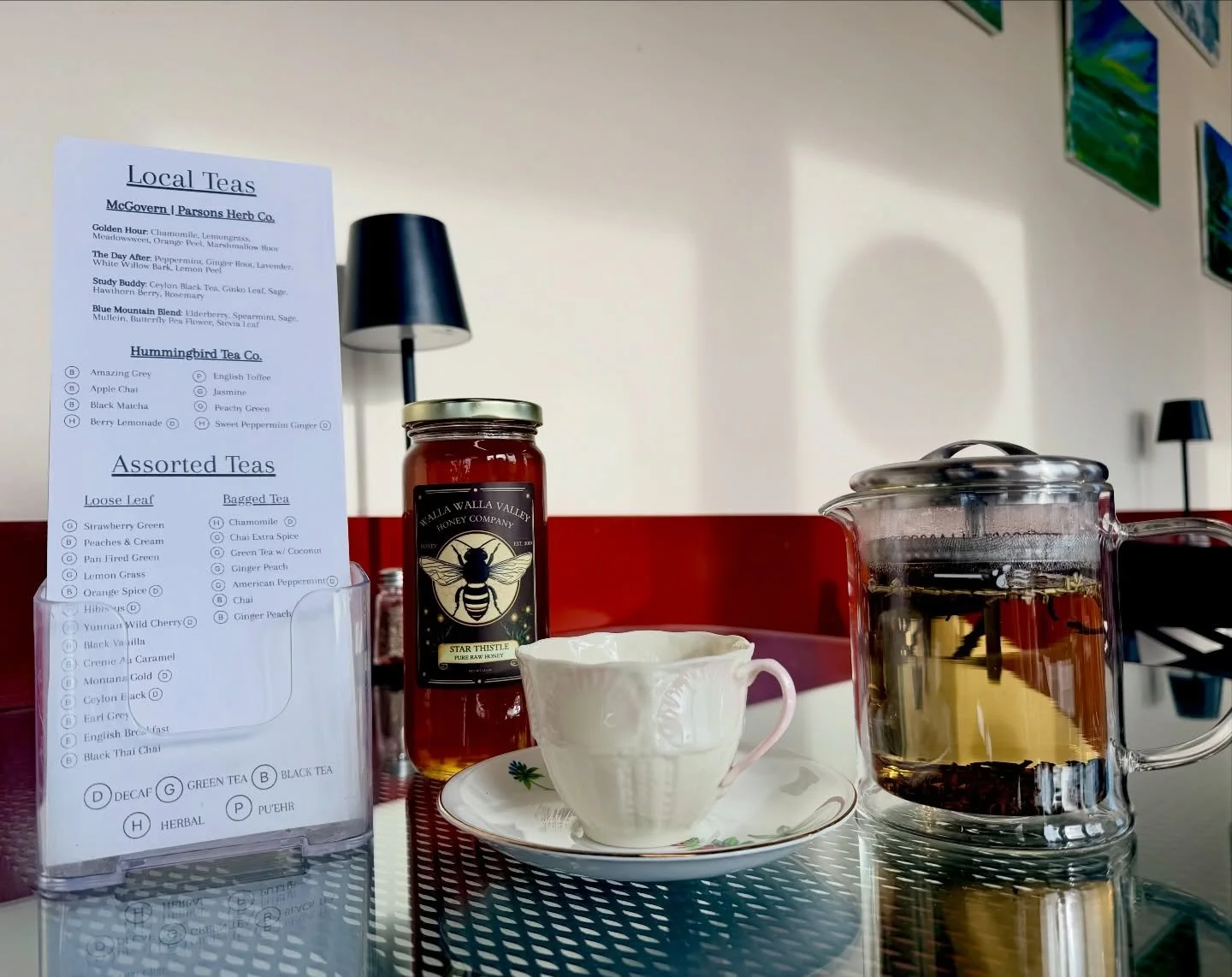 Now serving local teas! Today we have samples of the &ldquo;Study Buddy&rdquo; from @mcgovernwallawalla ☕️ 

We are excited to be showcasing more tastes of the valley. This one is a personal favorite and there&rsquo;s something for everyone on our ne