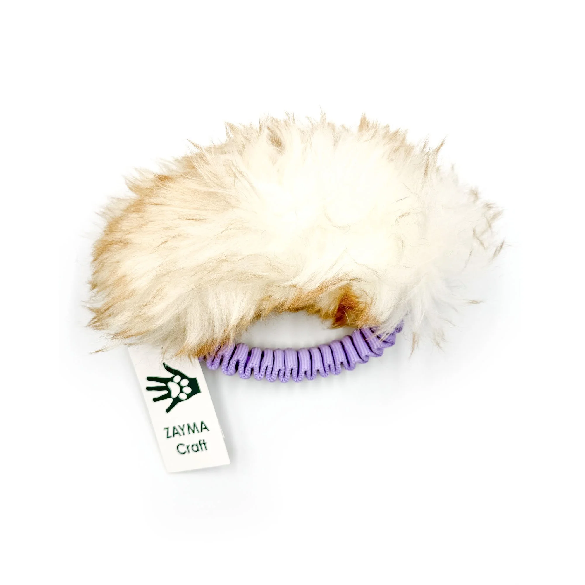 Zayma Craft fåreskinds ring - lys lilla