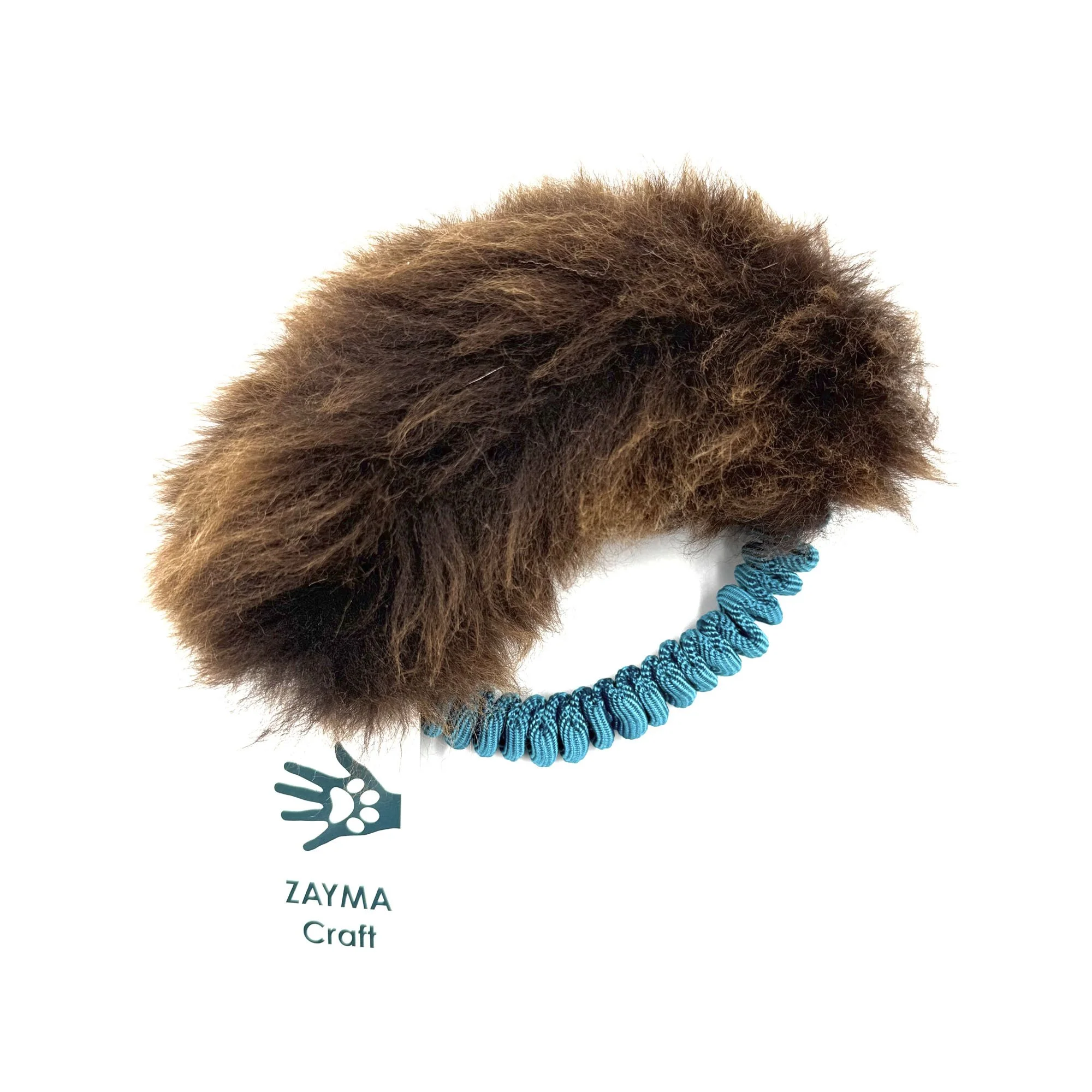 Zayma Craft fåreskinds ring - blå
