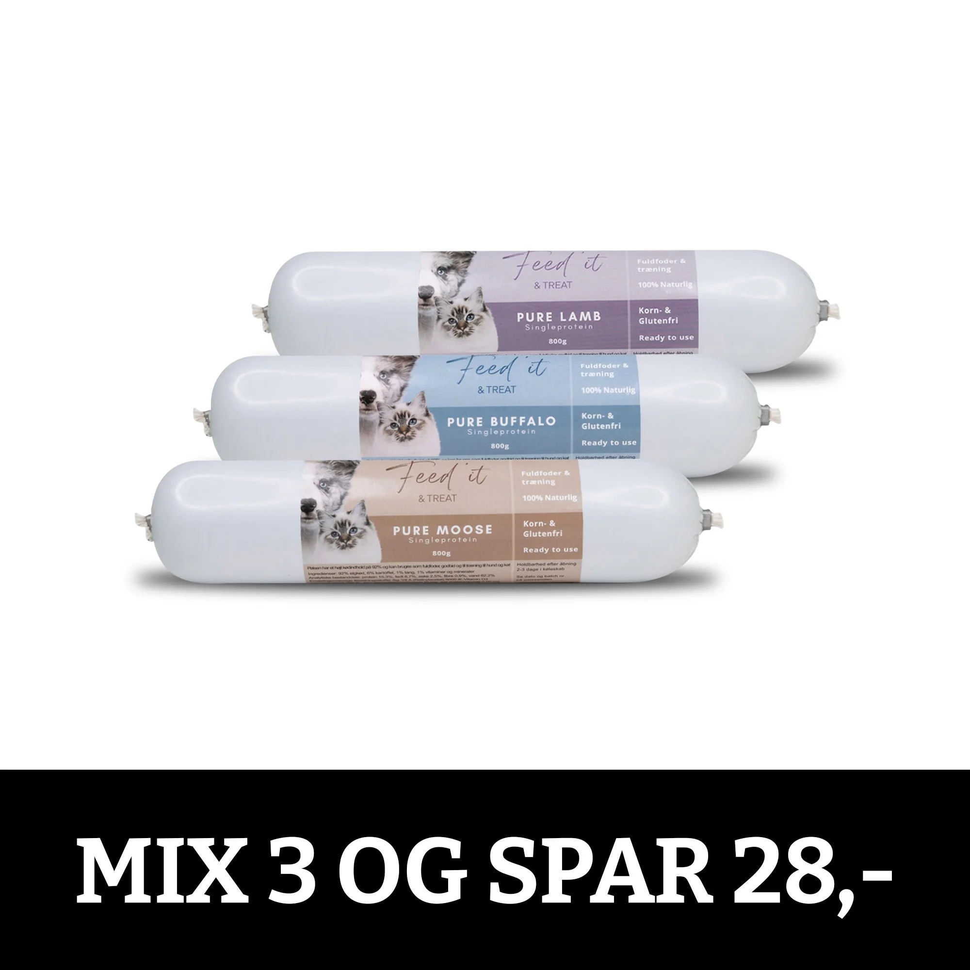 Feed'it & Treat Pure Mix 3 x 800g