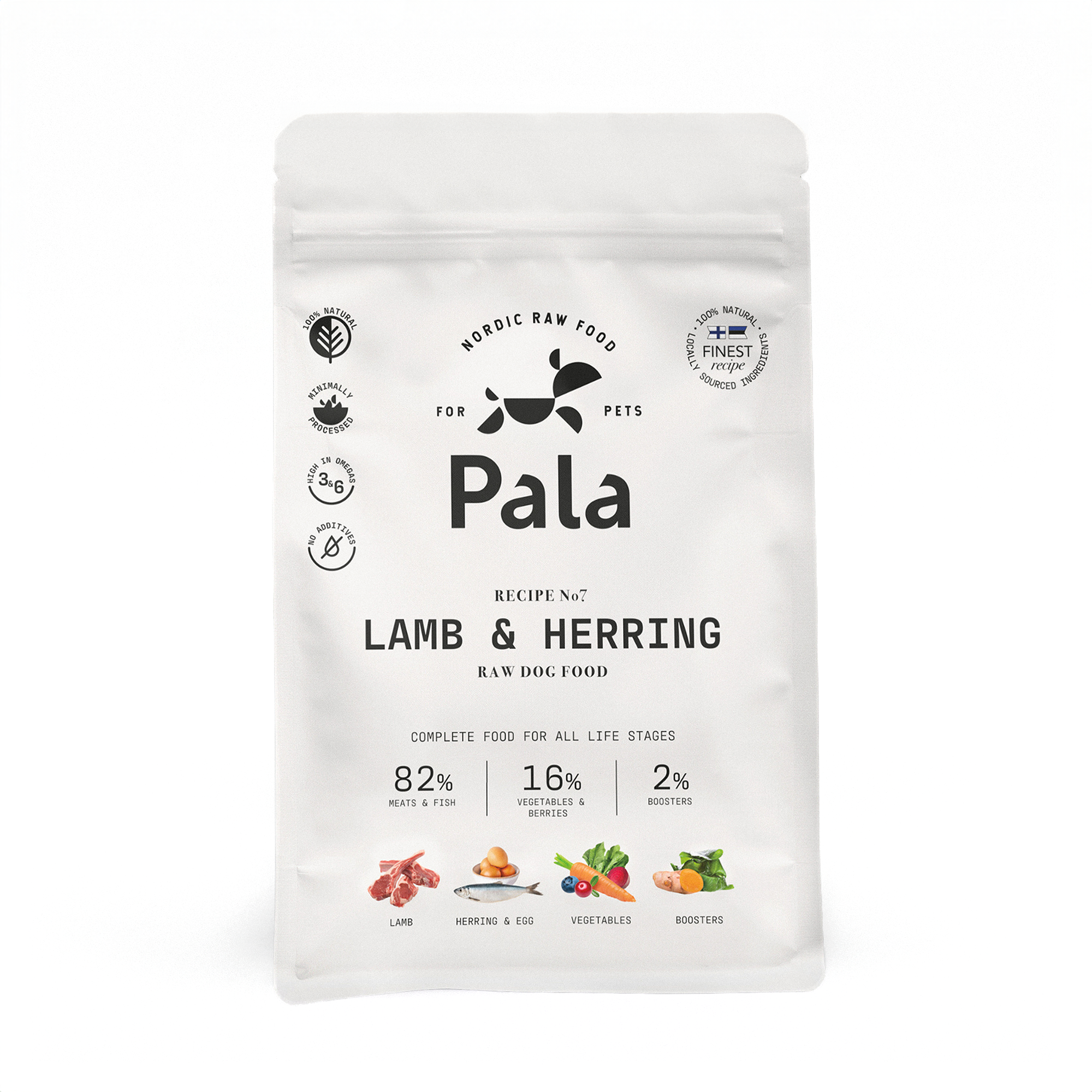 Pala opskrift #7 - Lam og Sild 1kg